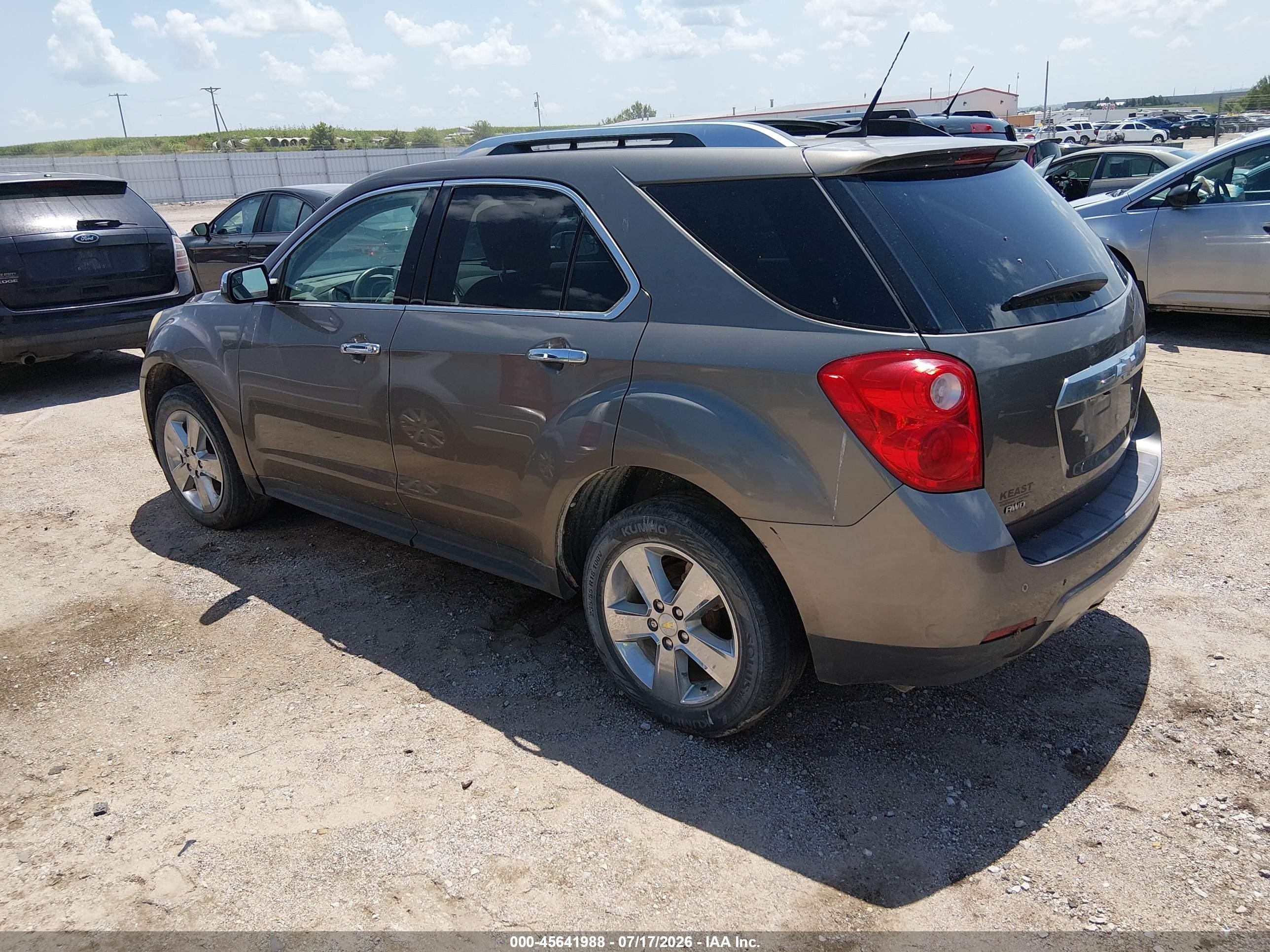 2012 Chevrolet Equinox Ltz Brown vin: 2GNFLGEK5C6313987