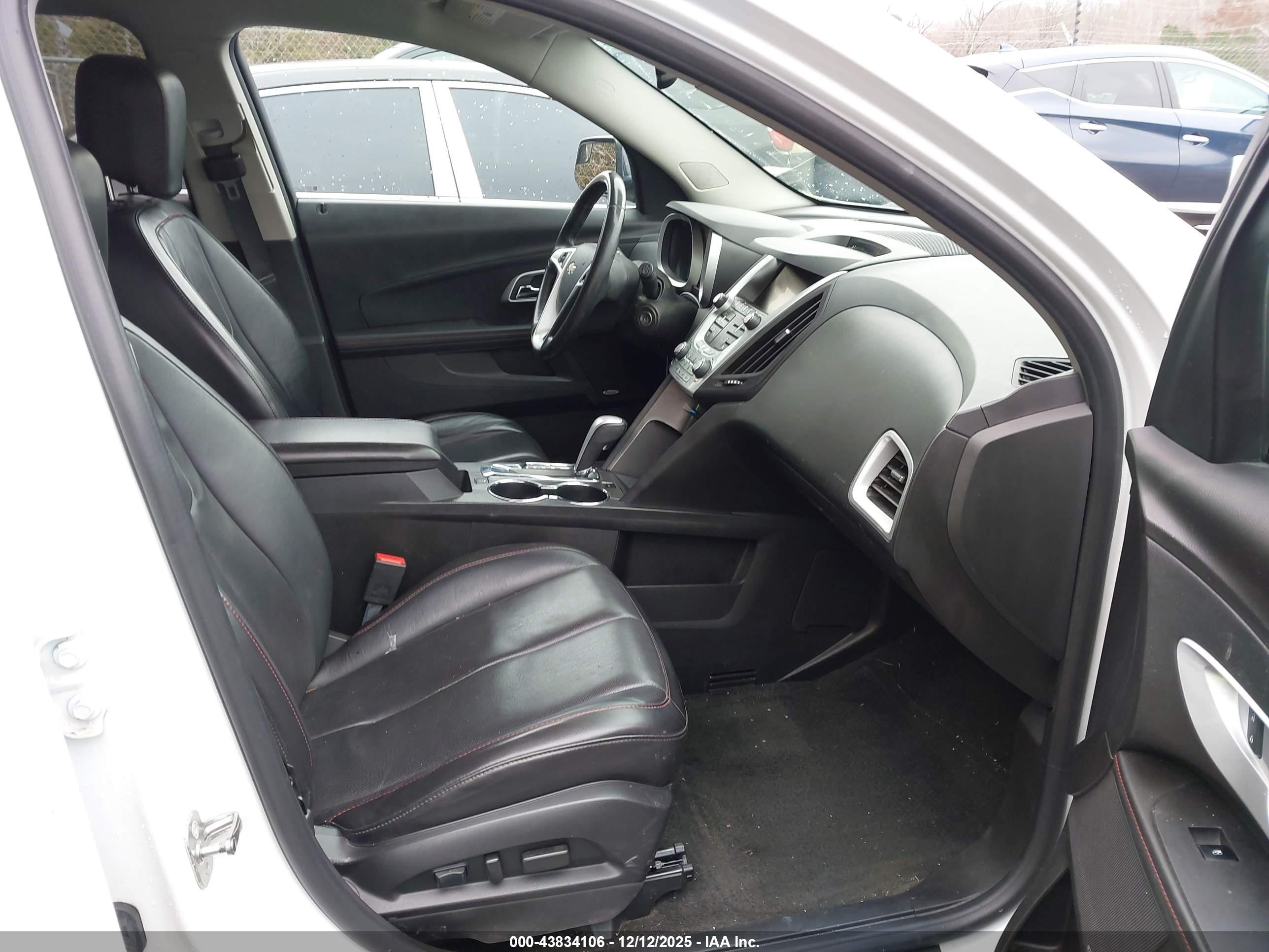 2013 Chevrolet Equinox Ltz White vin: 2GNFLGEK5D6311707