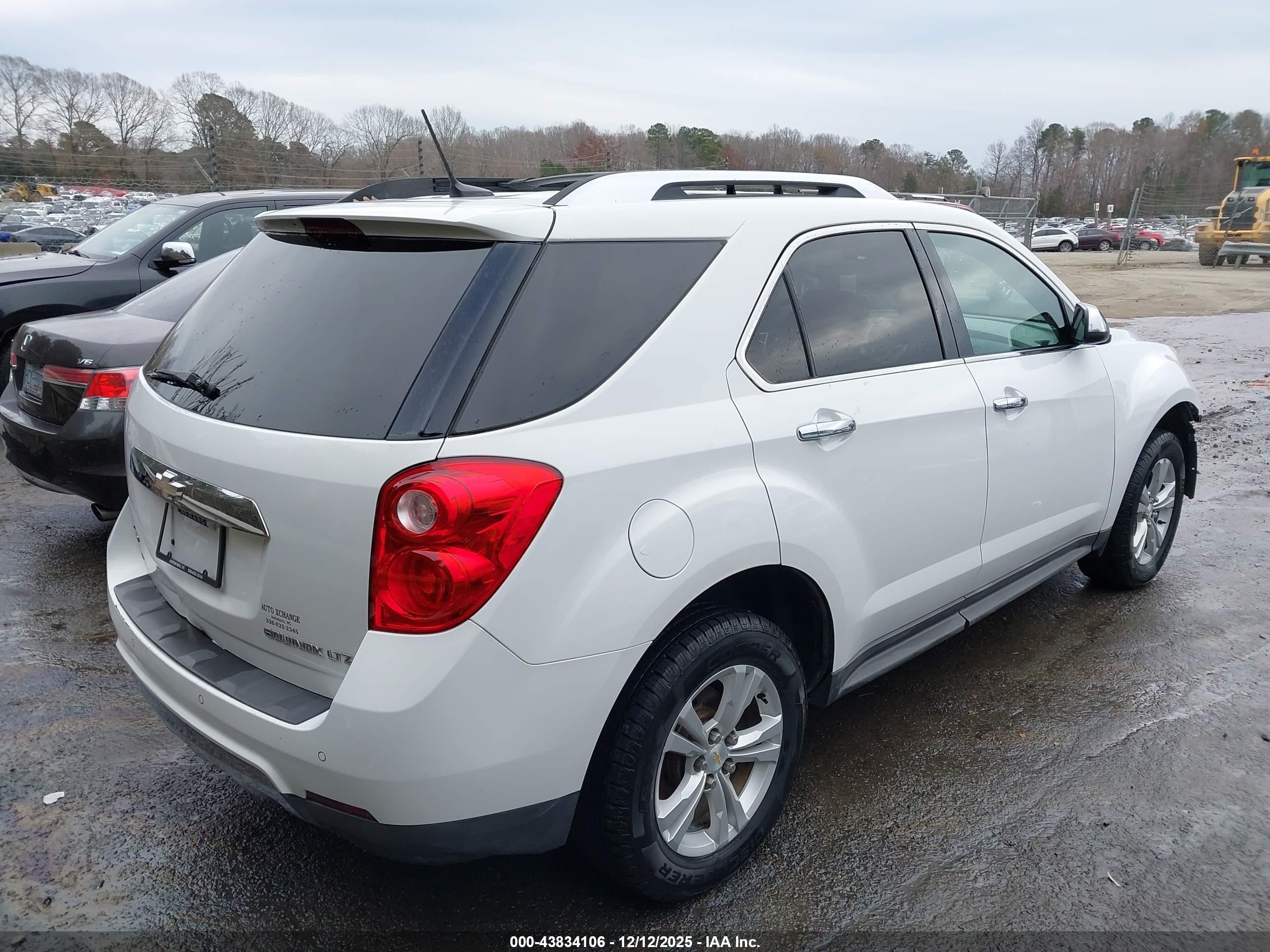 2013 Chevrolet Equinox Ltz White vin: 2GNFLGEK5D6311707