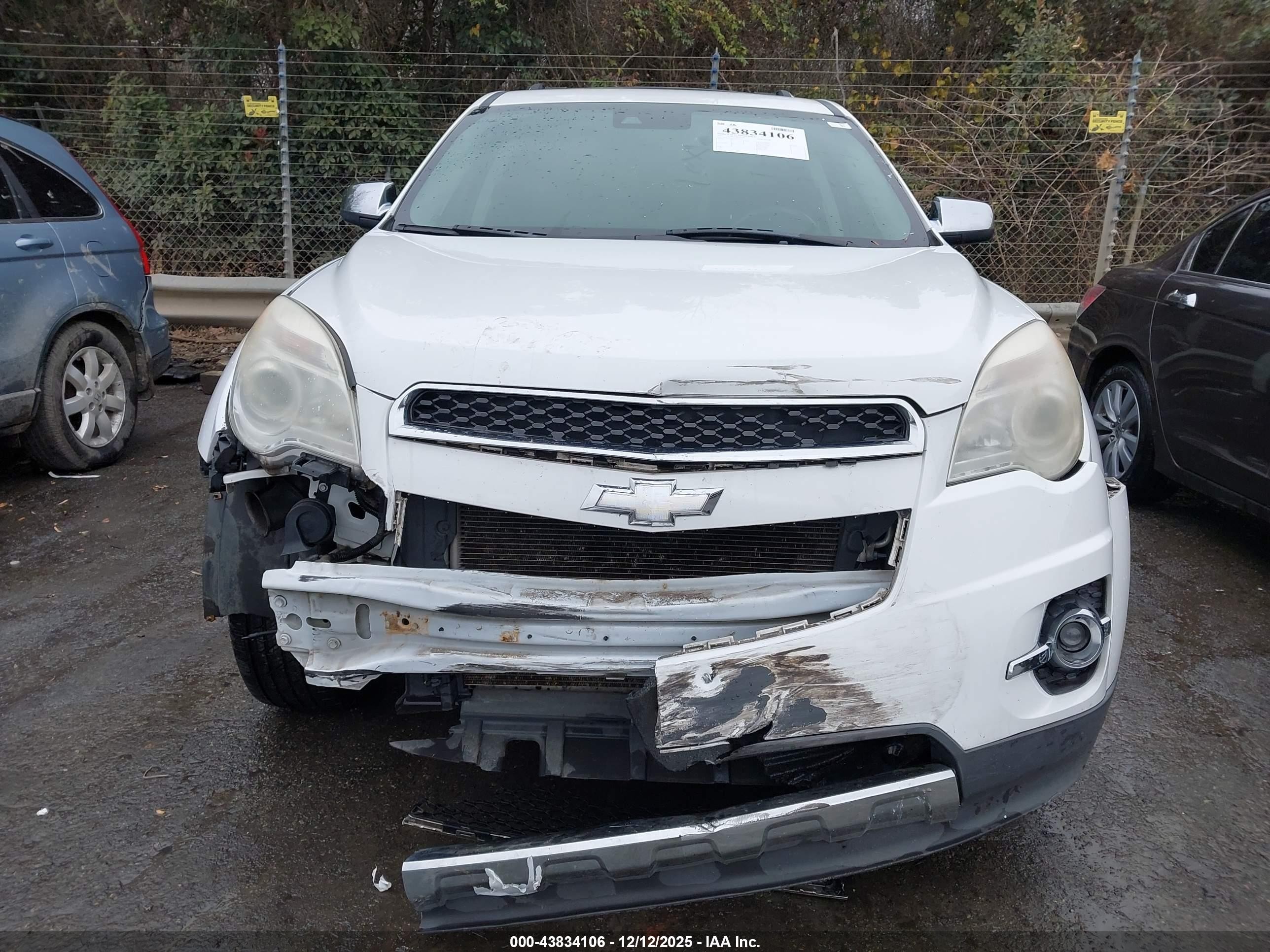 2013 Chevrolet Equinox Ltz White vin: 2GNFLGEK5D6311707