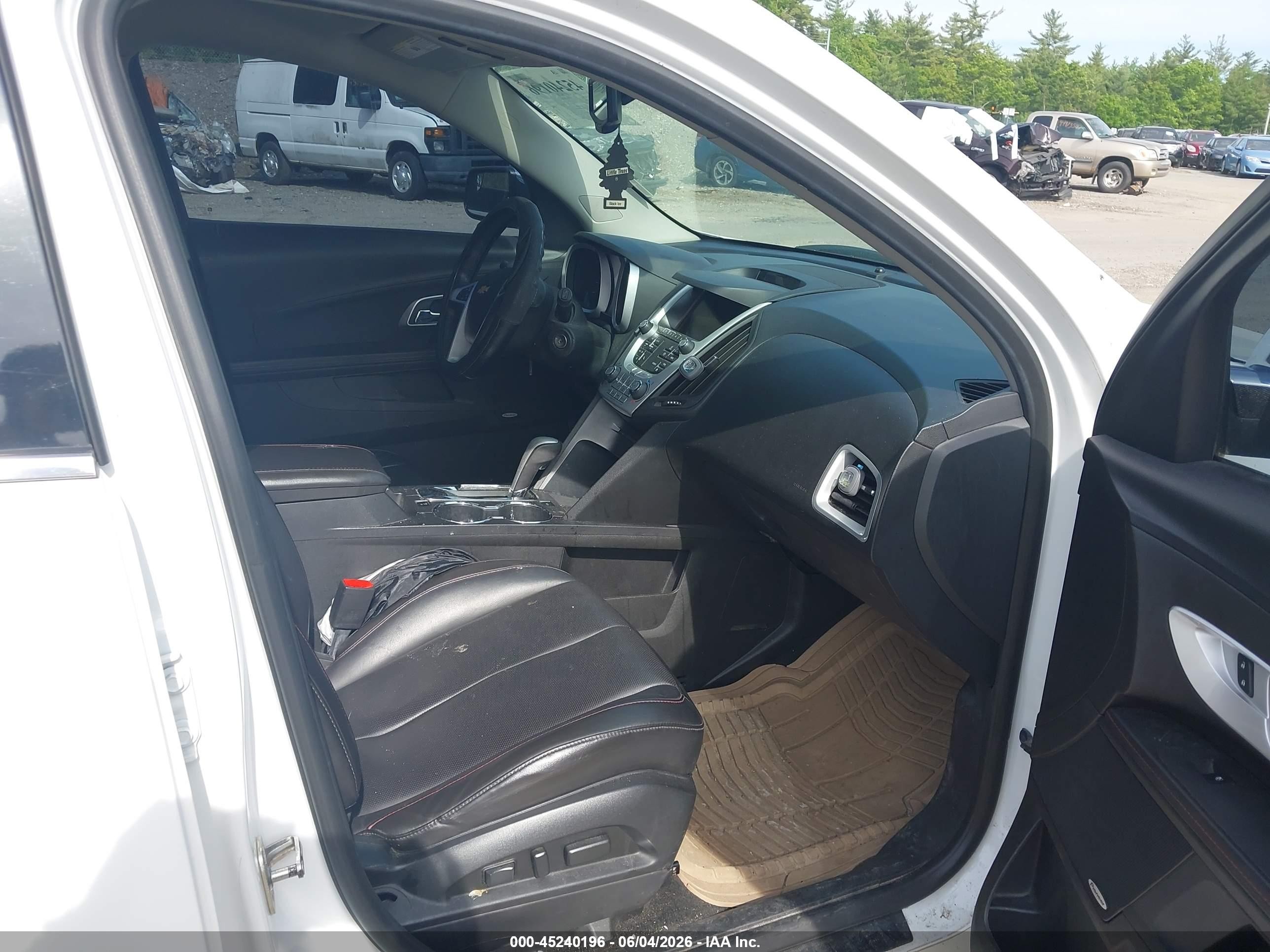 2013 Chevrolet Equinox Ltz White vin: 2GNFLGEK5D6402489