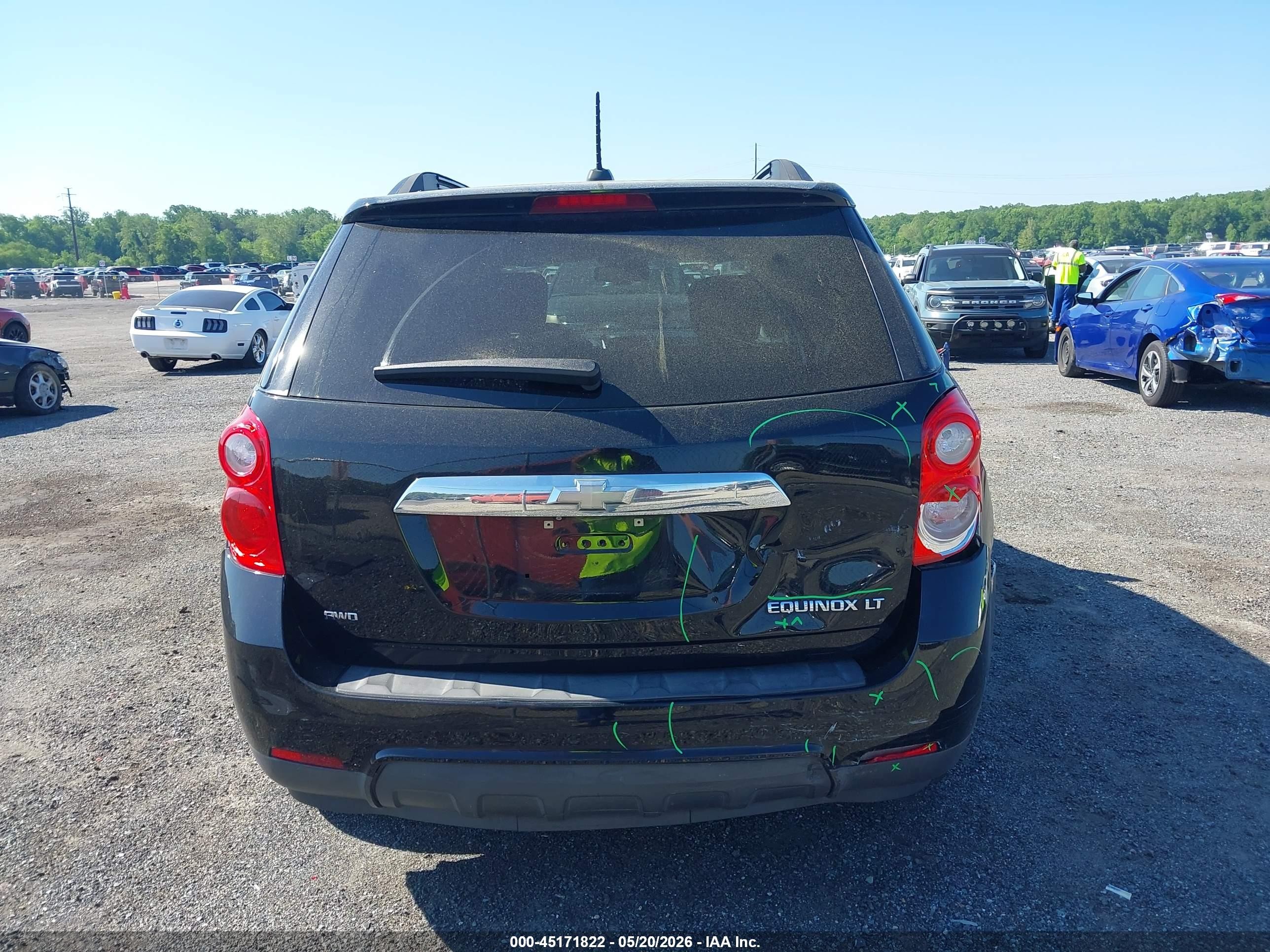 2015 Chevrolet Equinox 2lt Black vin: 2GNFLGEK5F6262754