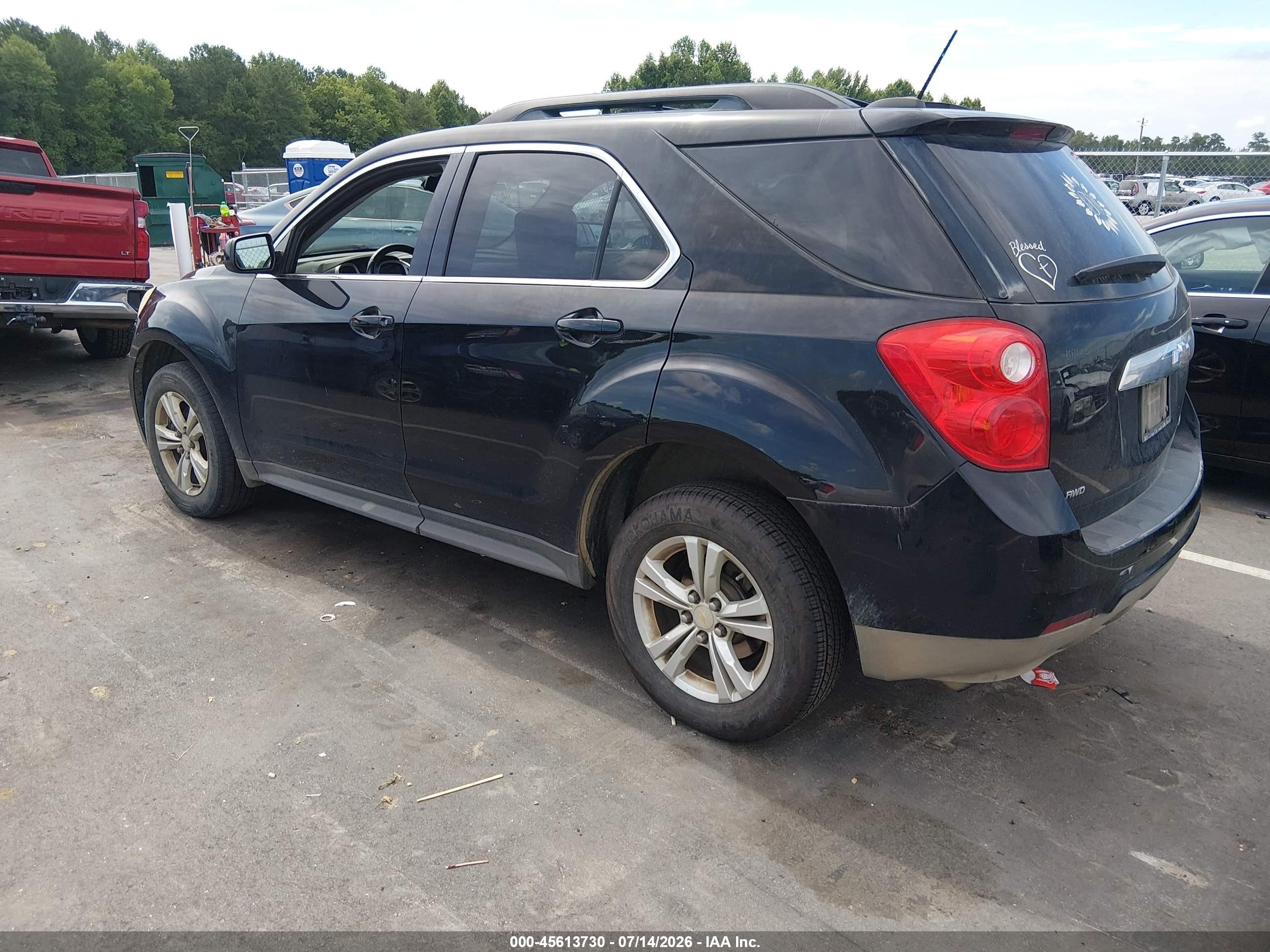 2015 Chevrolet Equinox Lt Black vin: 2GNFLGEK5F6303139