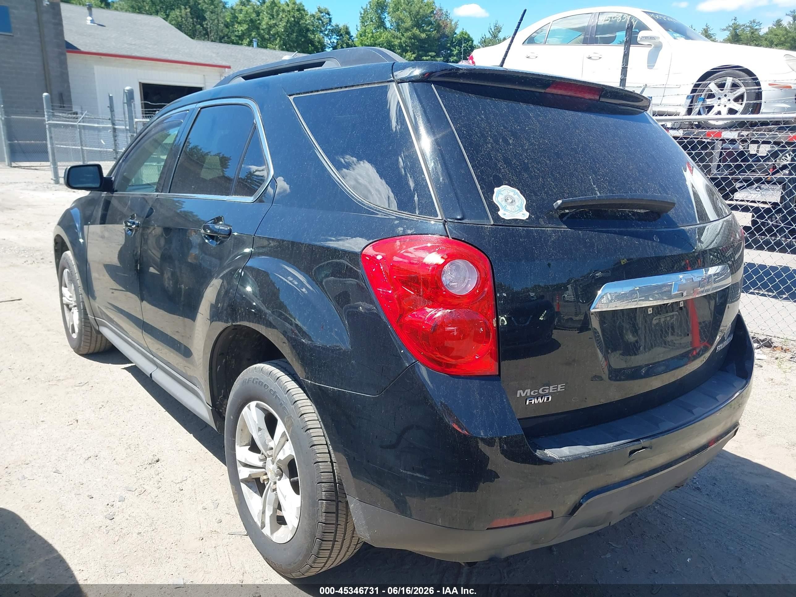 2015 Chevrolet Equinox Lt Black vin: 2GNFLGEK5F6347867