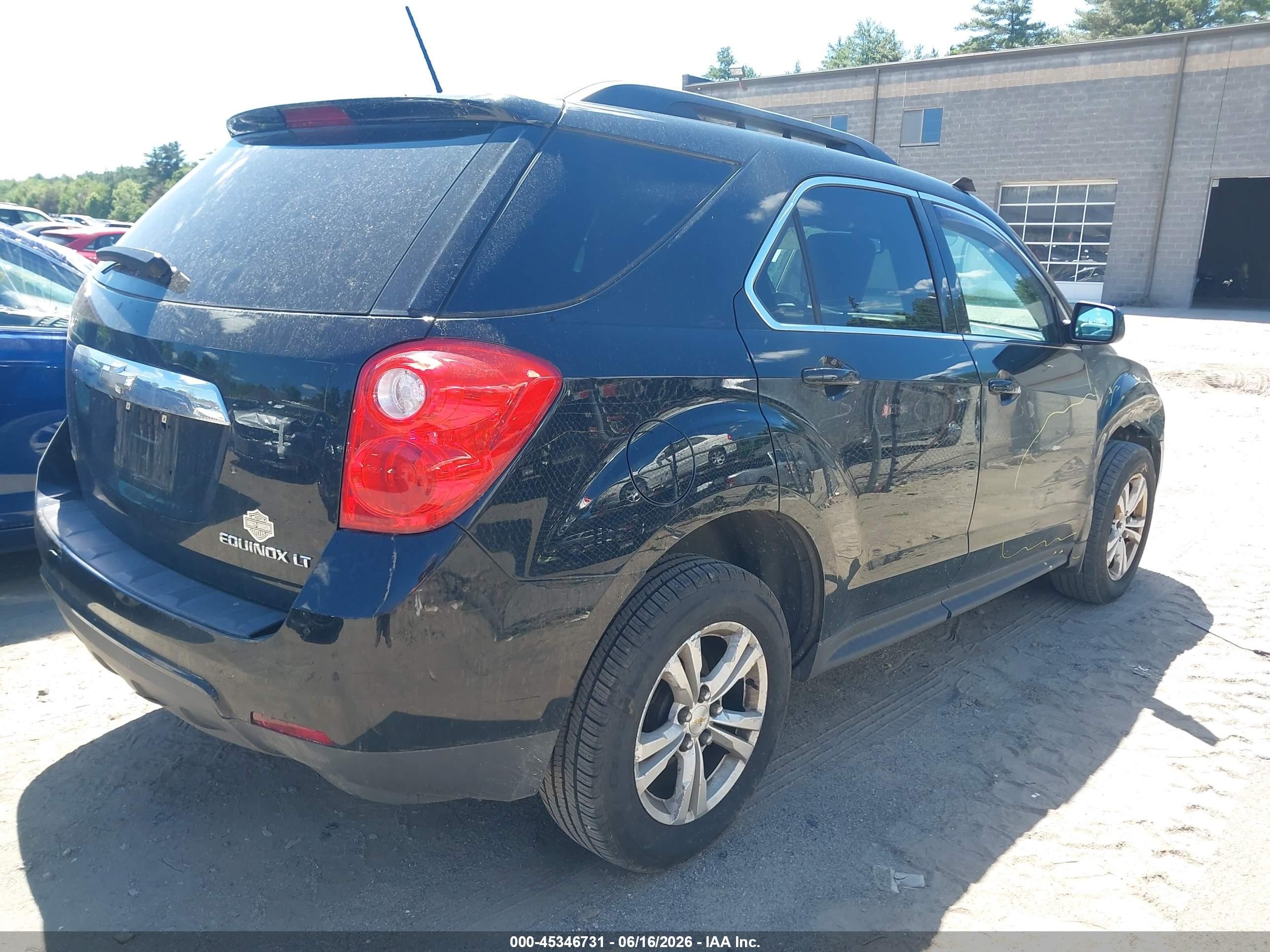 2015 Chevrolet Equinox Lt Black vin: 2GNFLGEK5F6347867