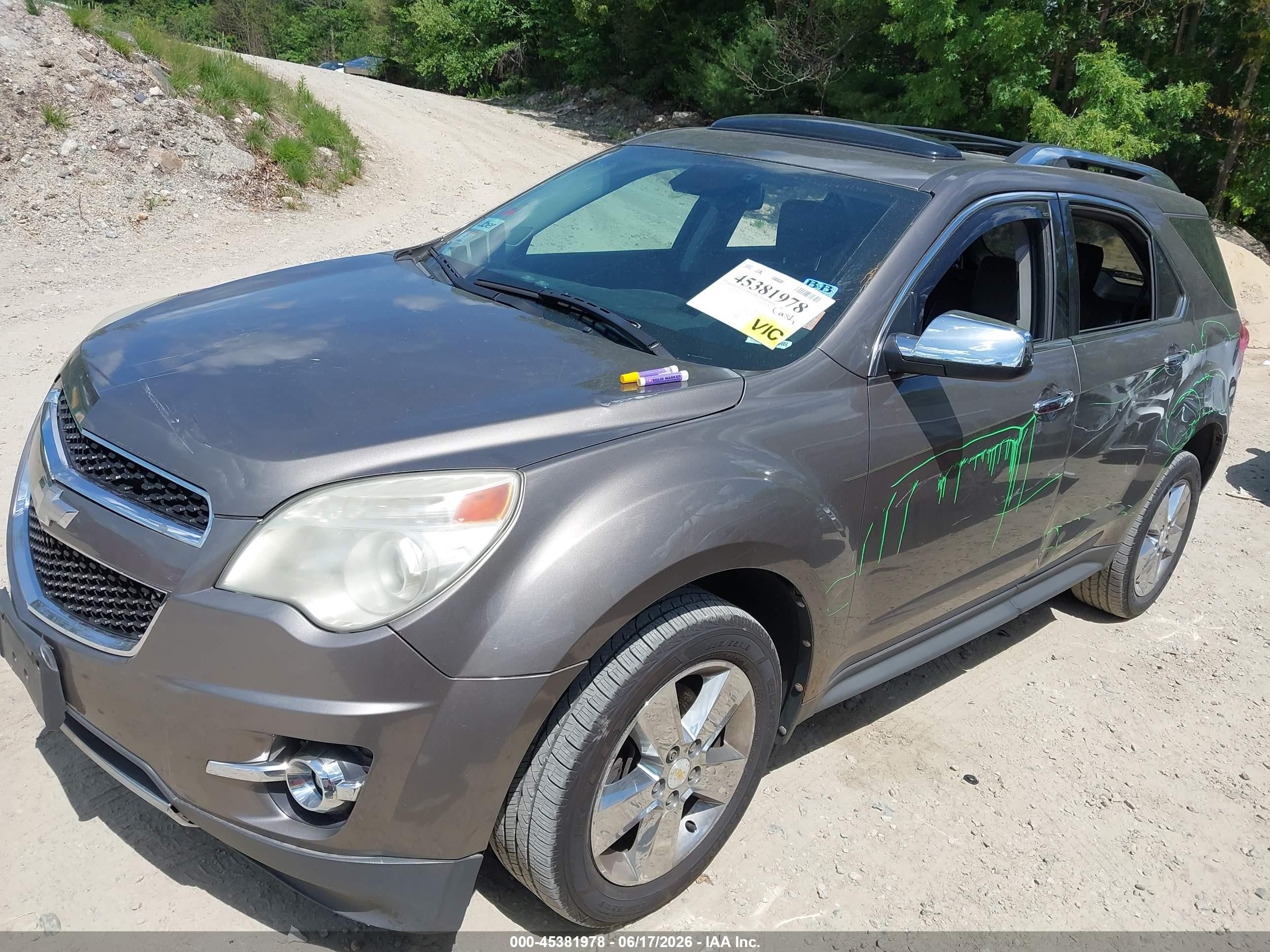 2012 Chevrolet Equinox Ltz Champagne vin: 2GNFLGEK6C6304599