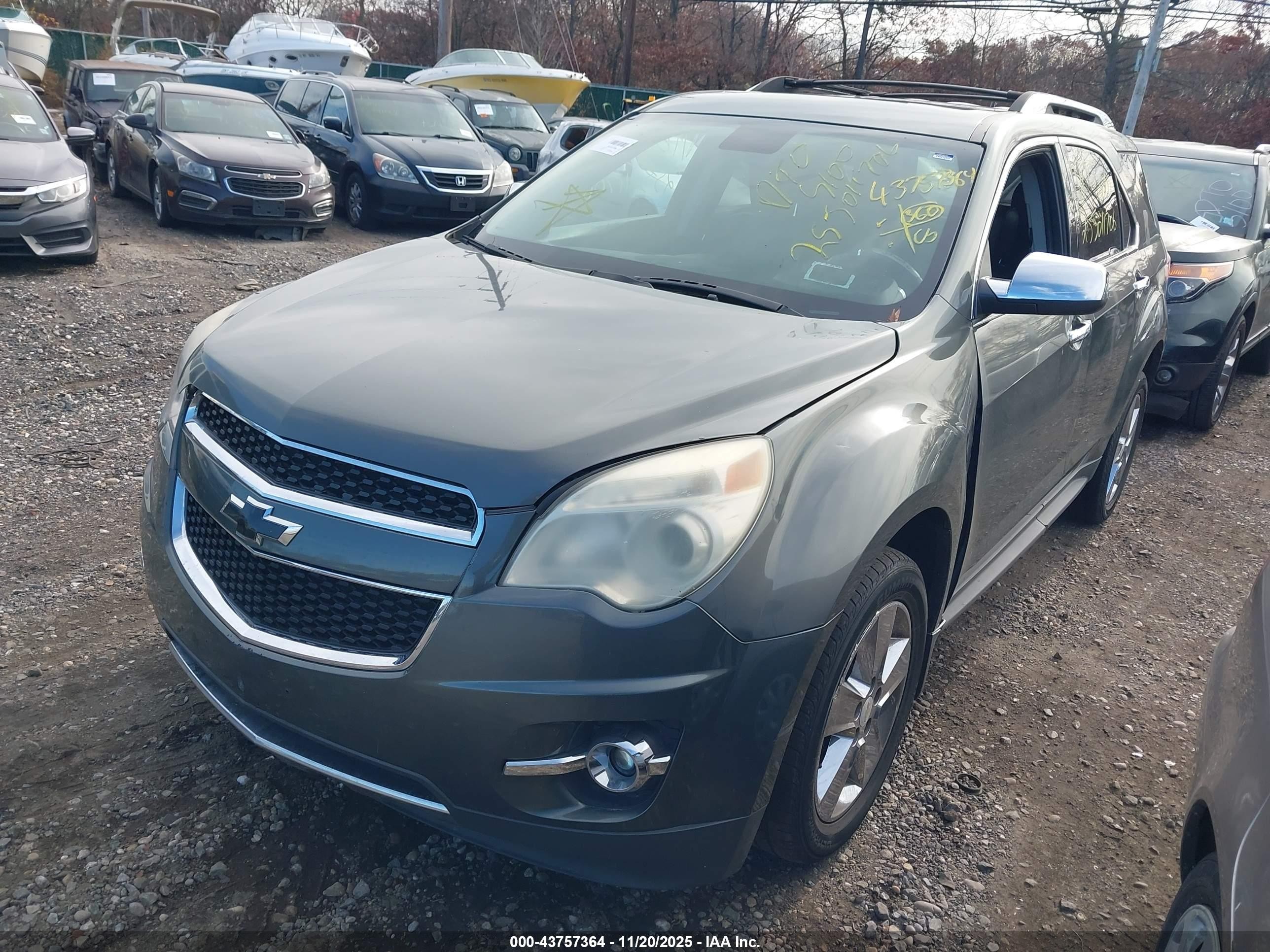 2012 Chevrolet Equinox Ltz Gray vin: 2GNFLGEK6C6323038