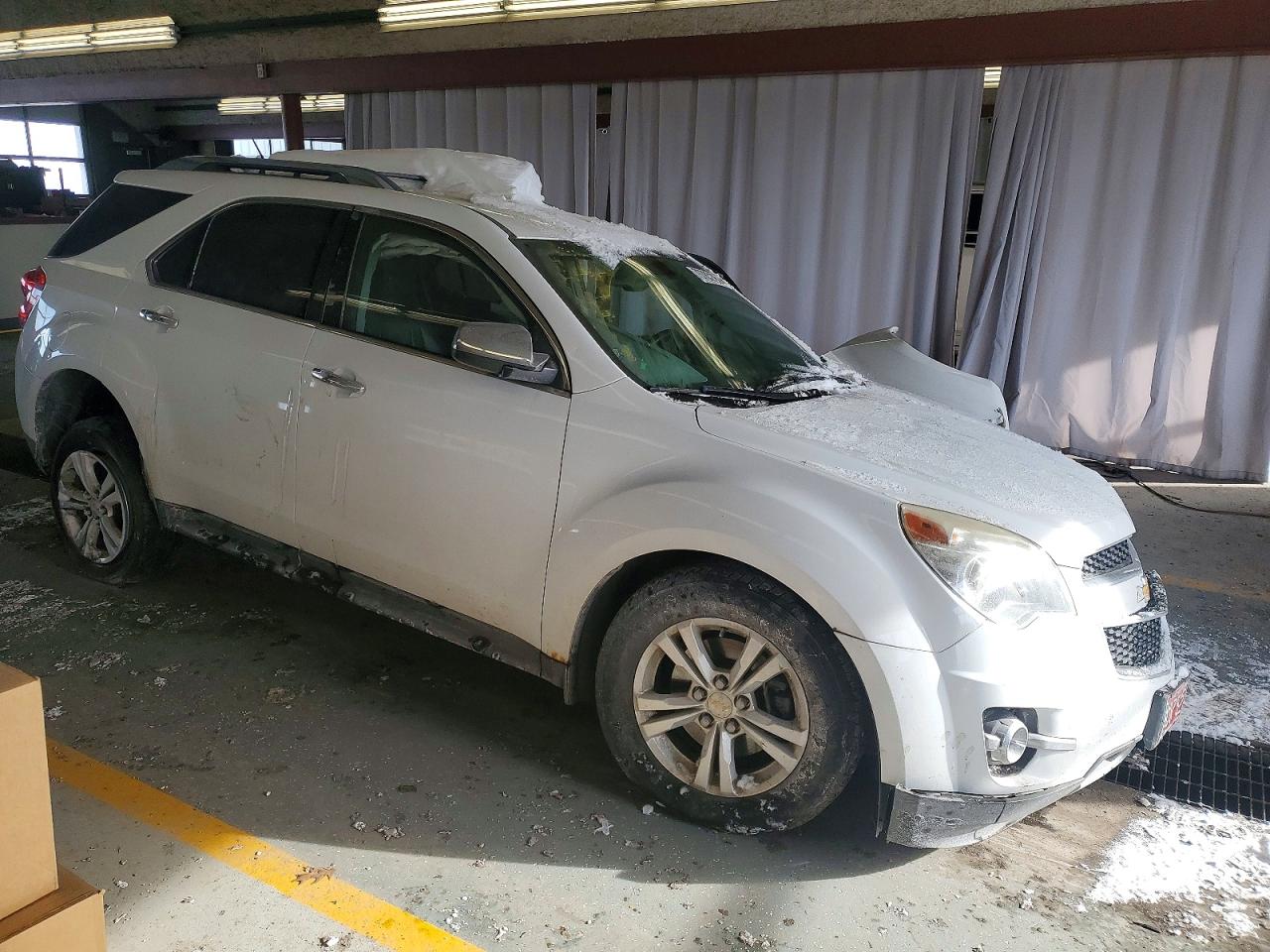 2013 Chevrolet Equinox Ltz White vin: 2GNFLGEK6D6356655