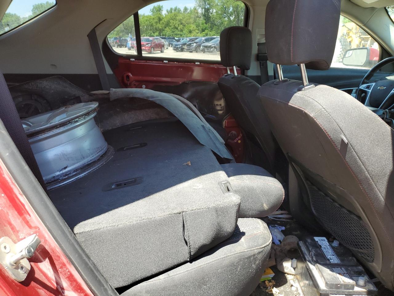 2014 Chevrolet Equinox Lt Красный vin: 2GNFLGEK6E6101666 Damage: Left Rear Door Panel, Missing, Replacement Required