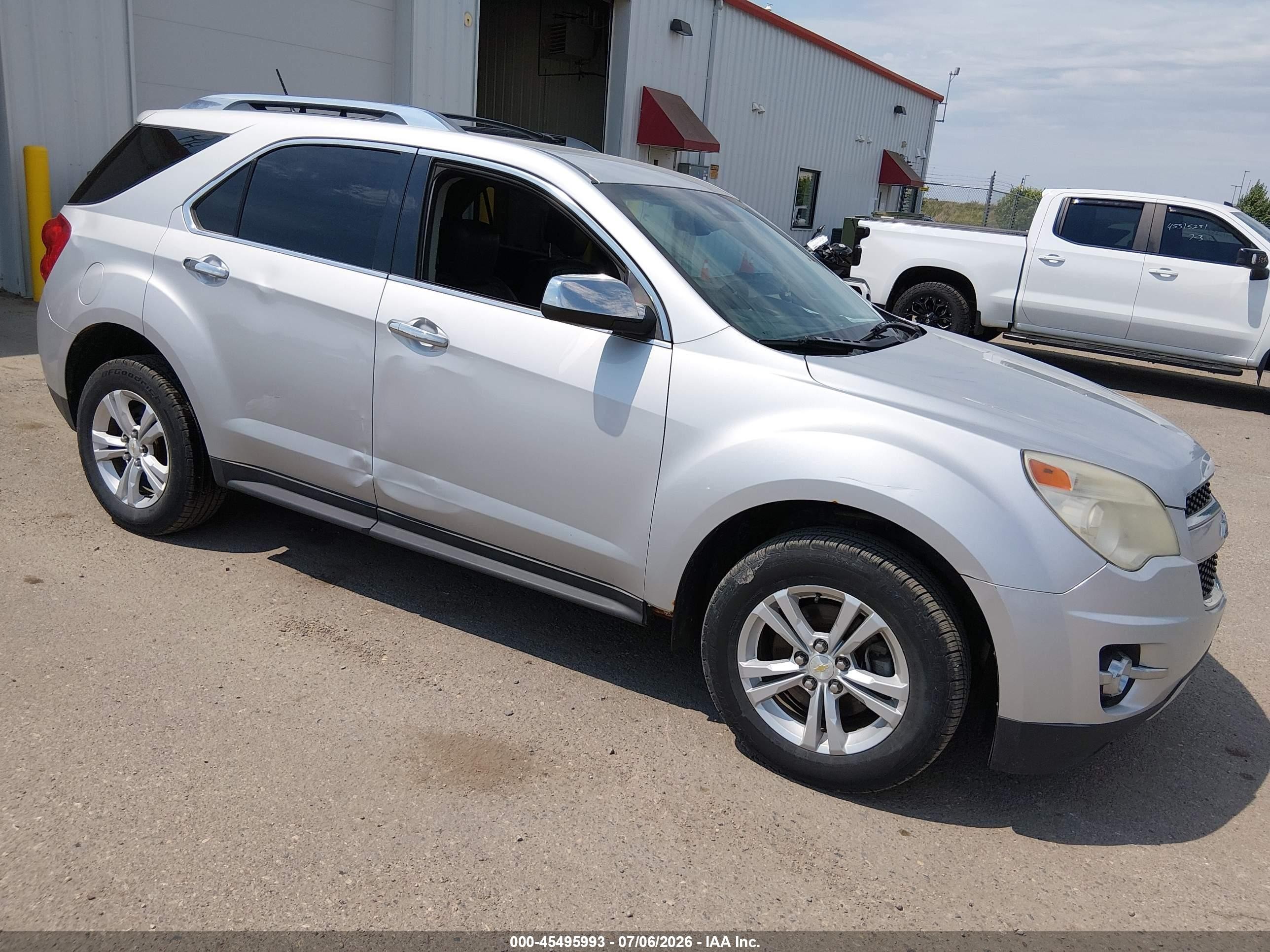 2013 Chevrolet Equinox Ltz Silver vin: 2GNFLGEK7D6261229