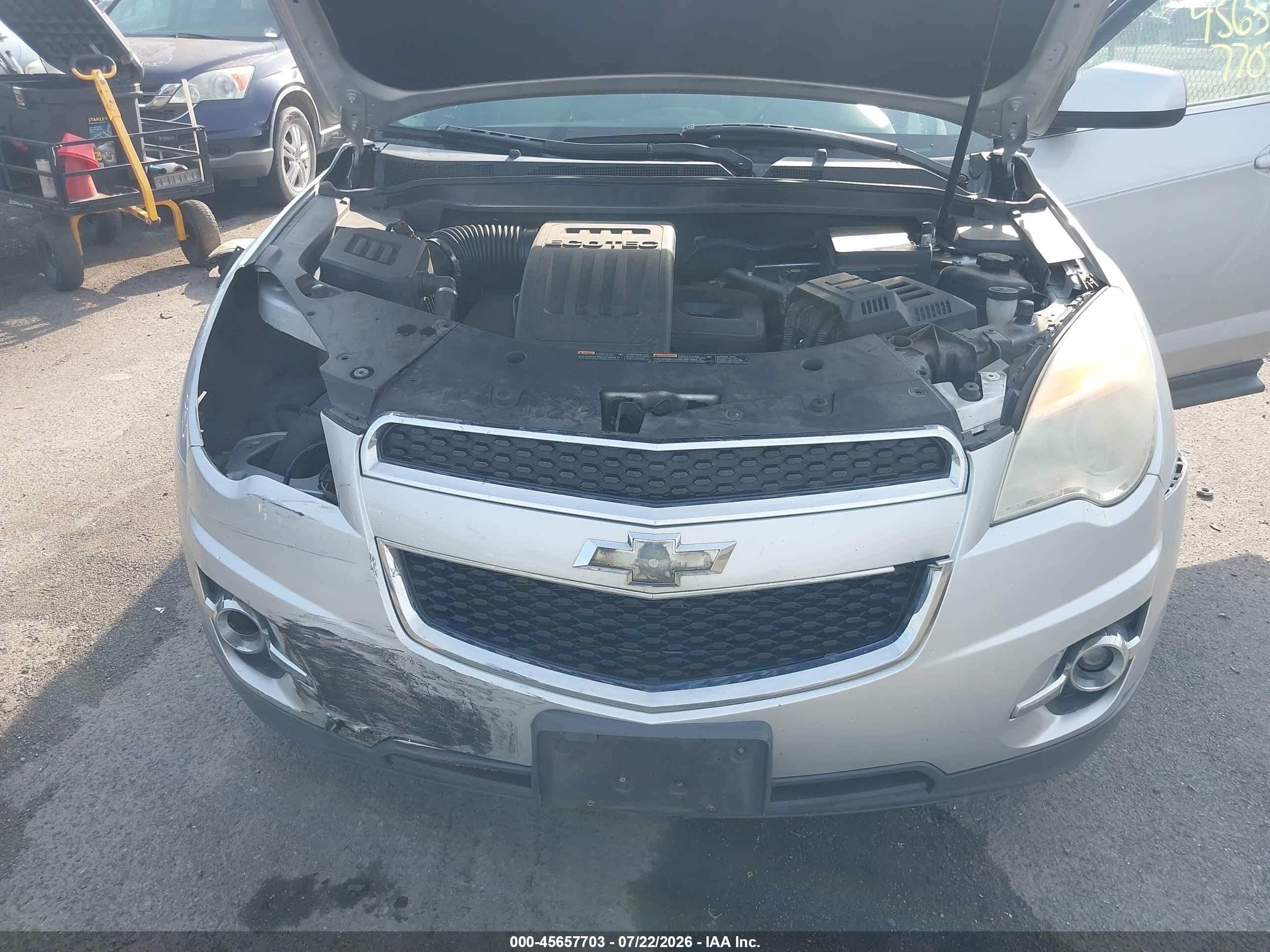 2014 Chevrolet Equinox Lt Silver vin: 2GNFLGEK7E6180569