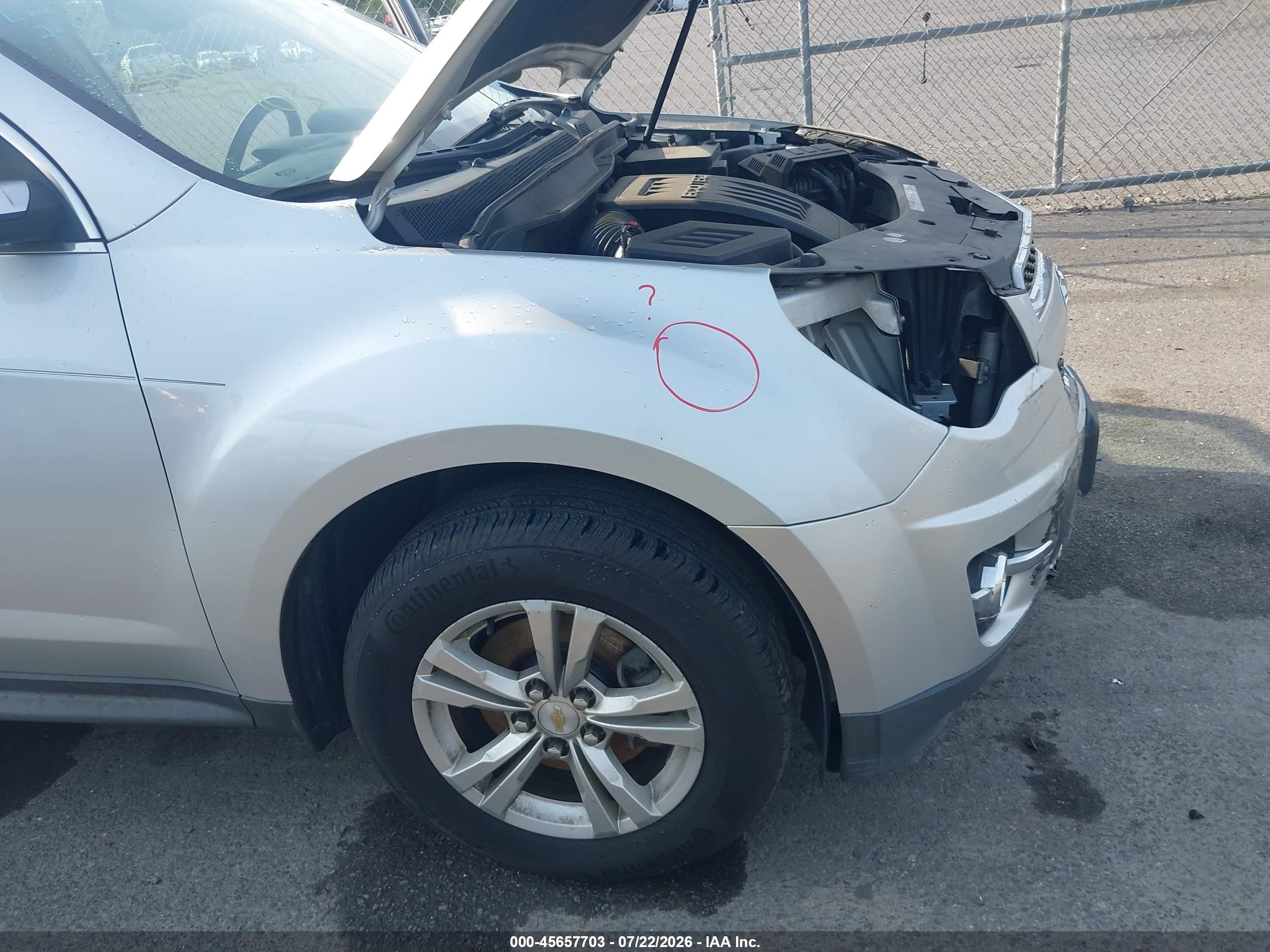 2014 Chevrolet Equinox Lt Silver vin: 2GNFLGEK7E6180569