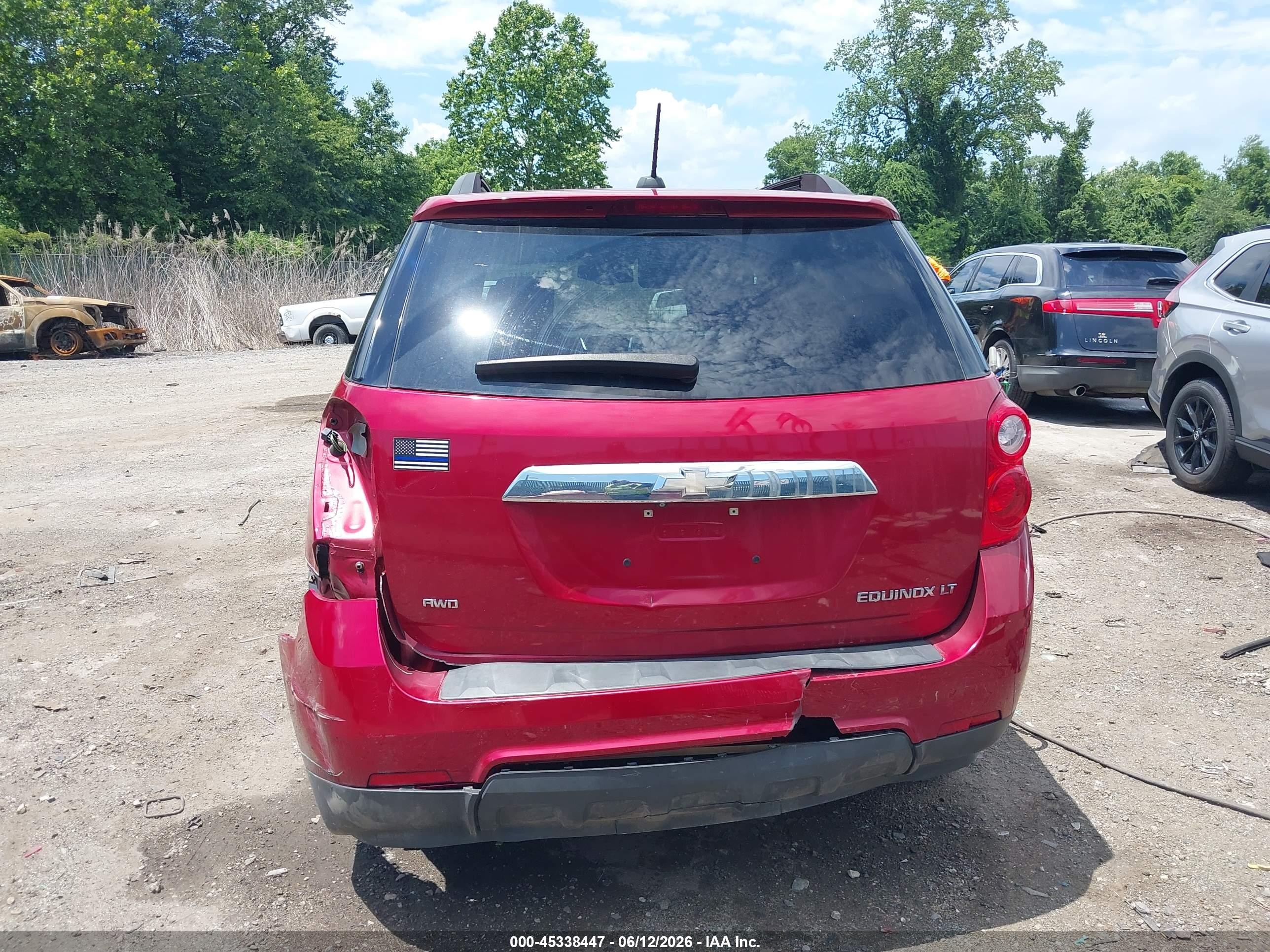 2015 Chevrolet Equinox 2lt Red vin: 2GNFLGEK7F6195400