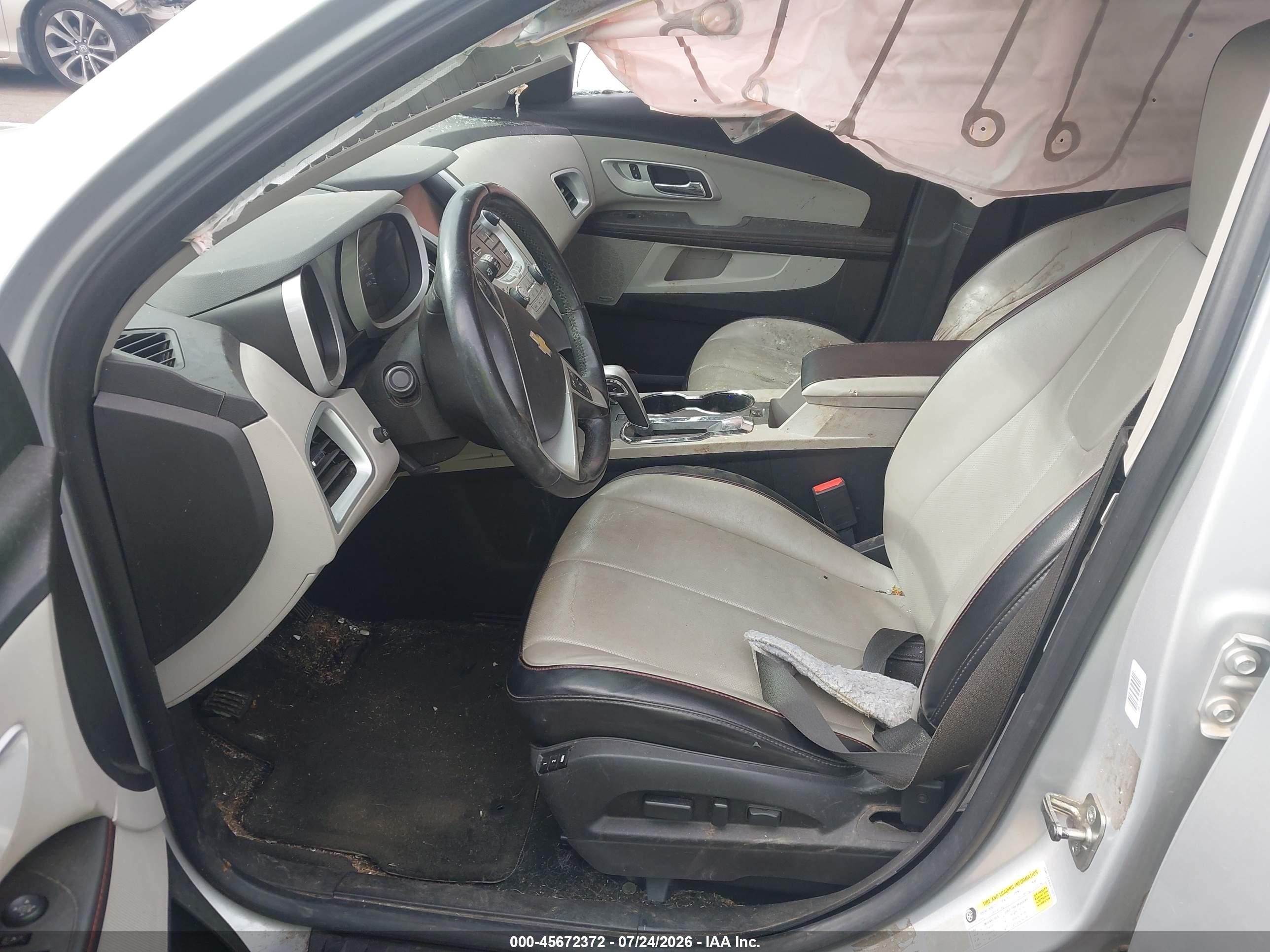 2012 Chevrolet Equinox Ltz Серебряный vin: 2GNFLGEK8C6110270