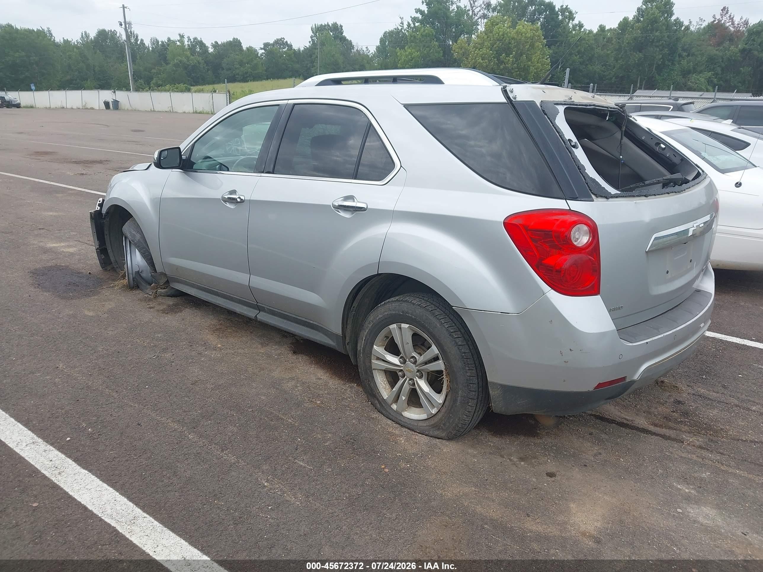 2012 Chevrolet Equinox Ltz Серебряный vin: 2GNFLGEK8C6110270