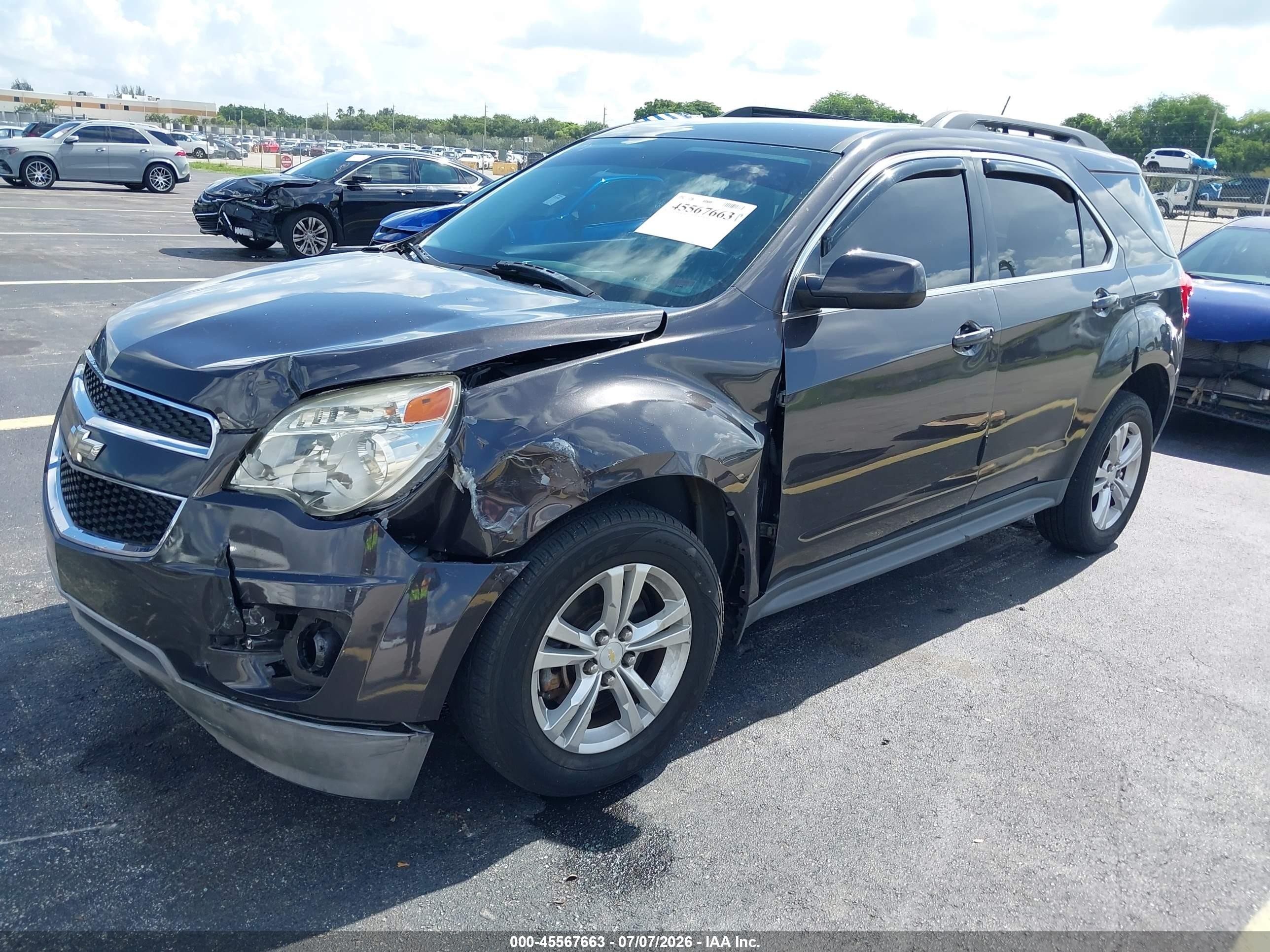 2014 Chevrolet Equinox Lt Gray vin: 2GNFLGEK8E6174991