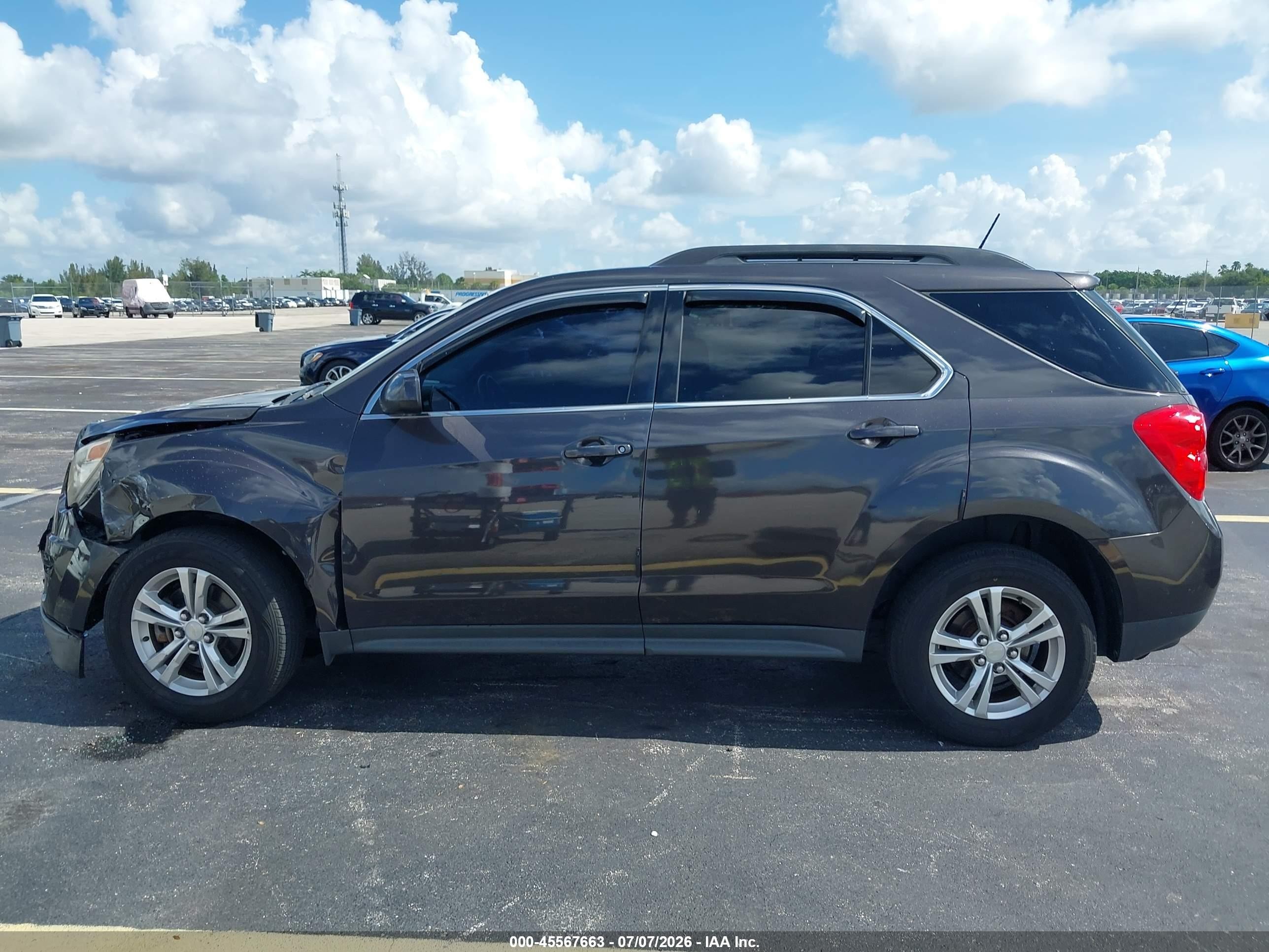 2014 Chevrolet Equinox Lt Gray vin: 2GNFLGEK8E6174991