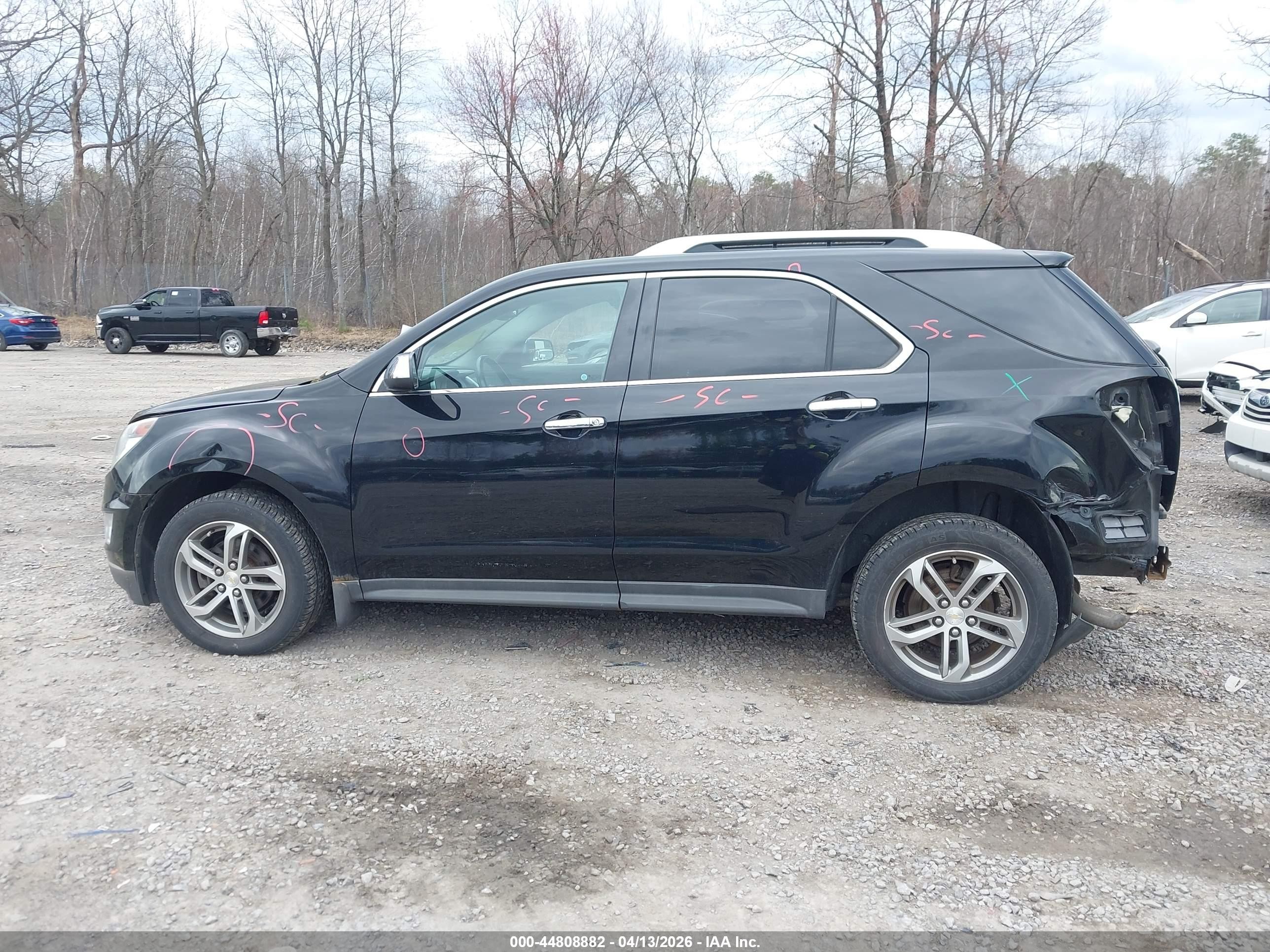 2016 Chevrolet Equinox Ltz Черный vin: 2GNFLGEK8G6133246