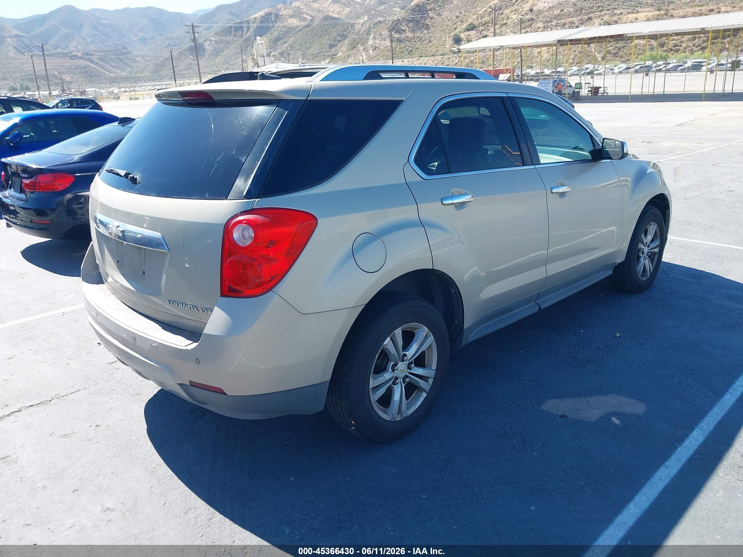 2012 Chevrolet Equinox Ltz Beige vin: 2GNFLGEK9C6110133