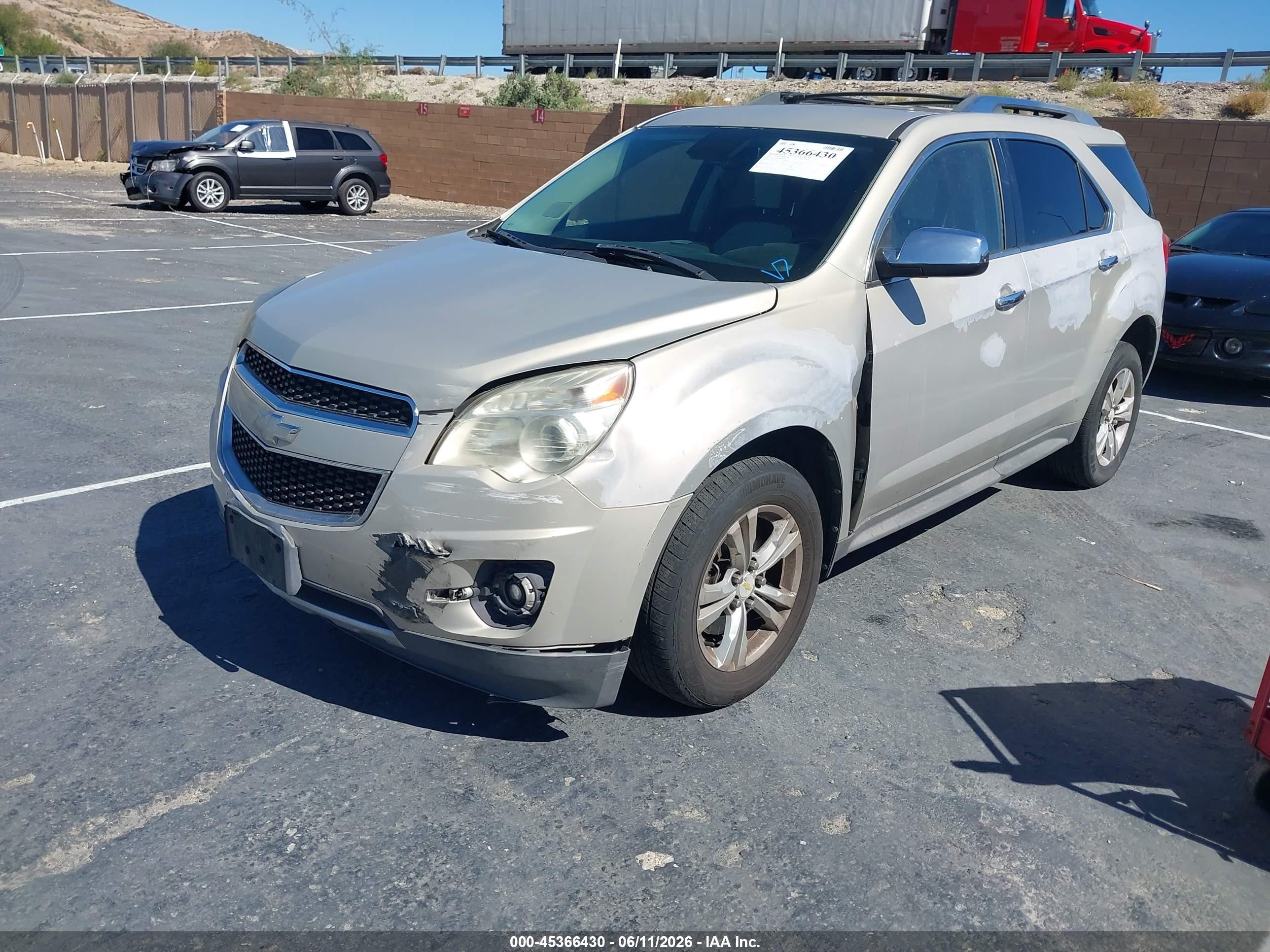 2012 Chevrolet Equinox Ltz Beige vin: 2GNFLGEK9C6110133