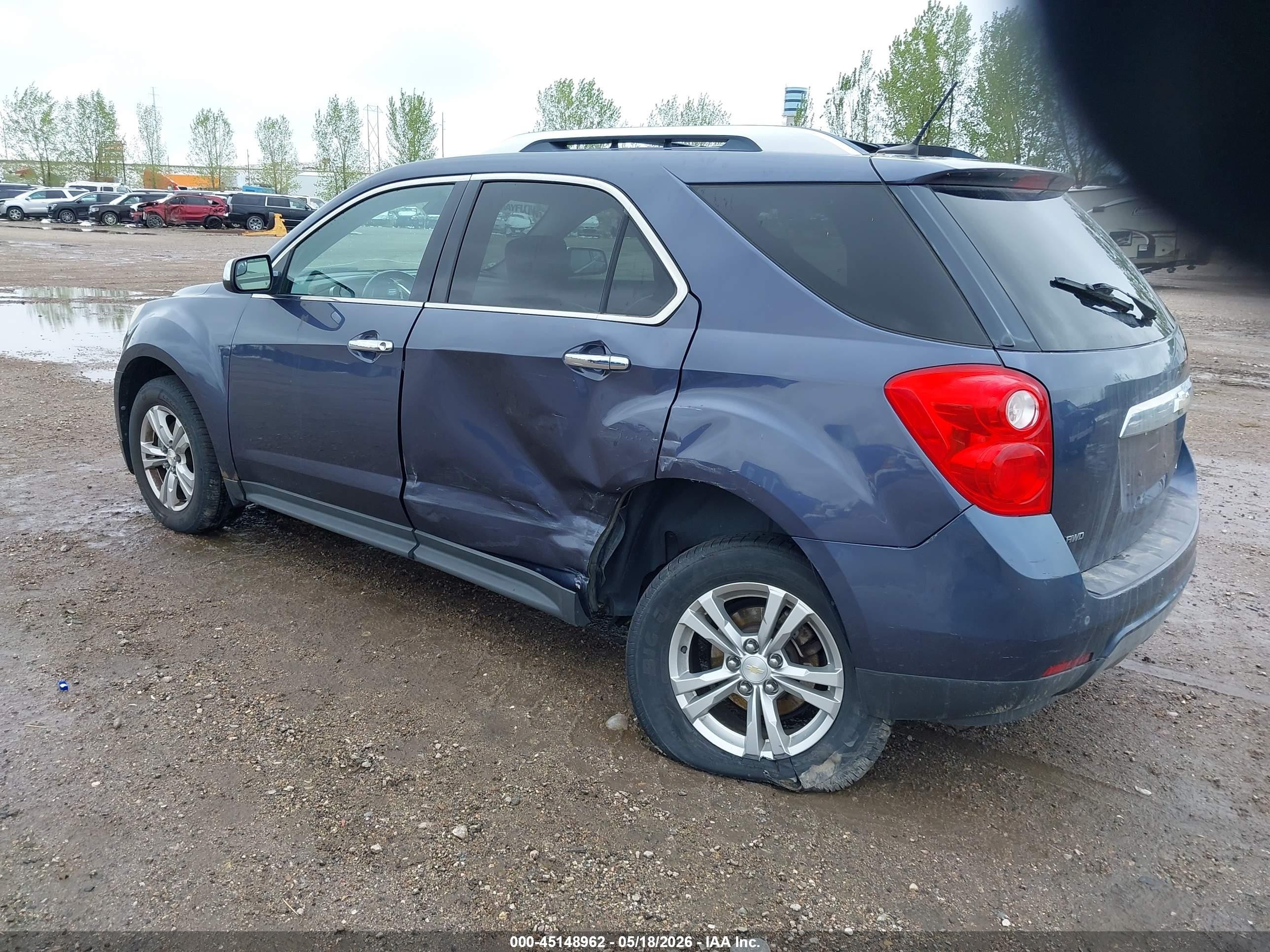 2013 Chevrolet Equinox Ltz Blue vin: 2GNFLGEK9D6338117