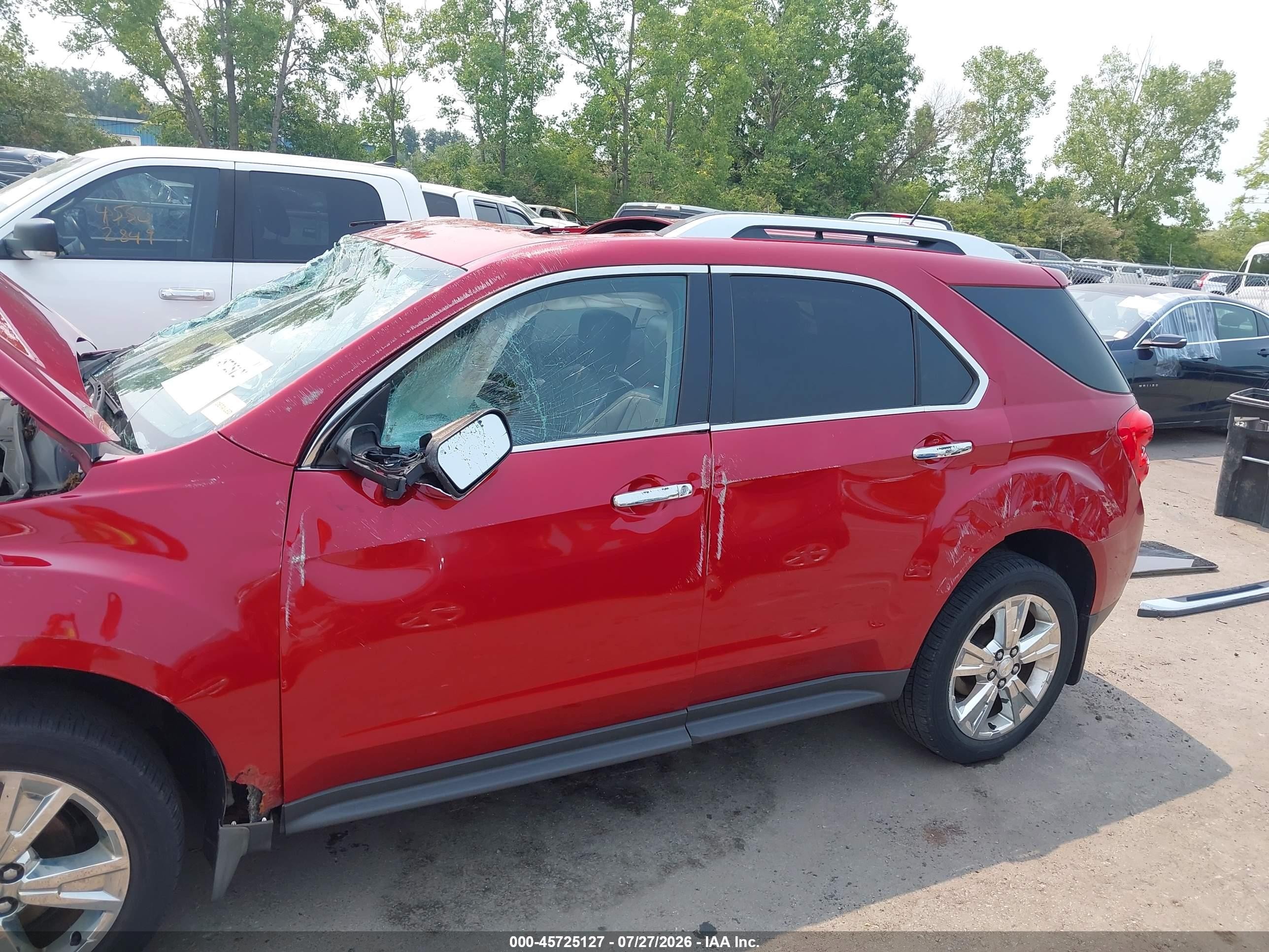 2015 Chevrolet Equinox Ltz Red vin: 2GNFLHE30F6302429