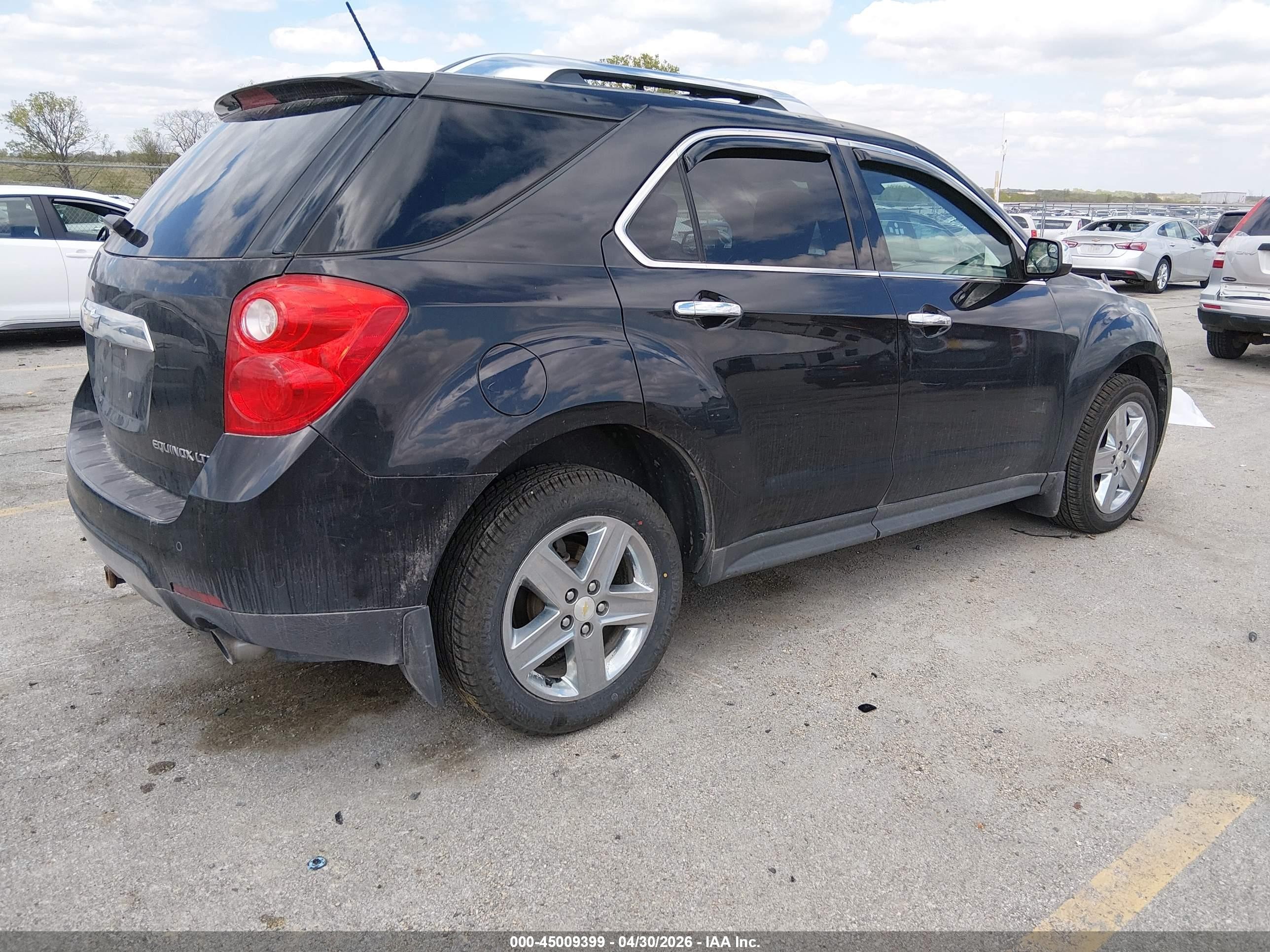2014 Chevrolet Equinox Ltz Black vin: 2GNFLHE31E6159943