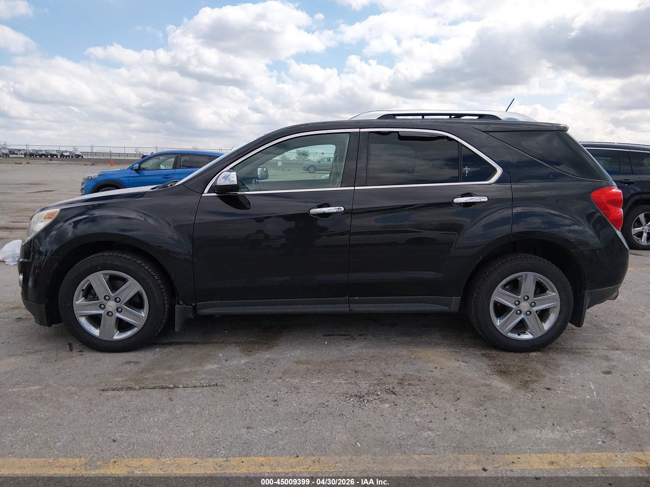 2014 Chevrolet Equinox Ltz Black vin: 2GNFLHE31E6159943