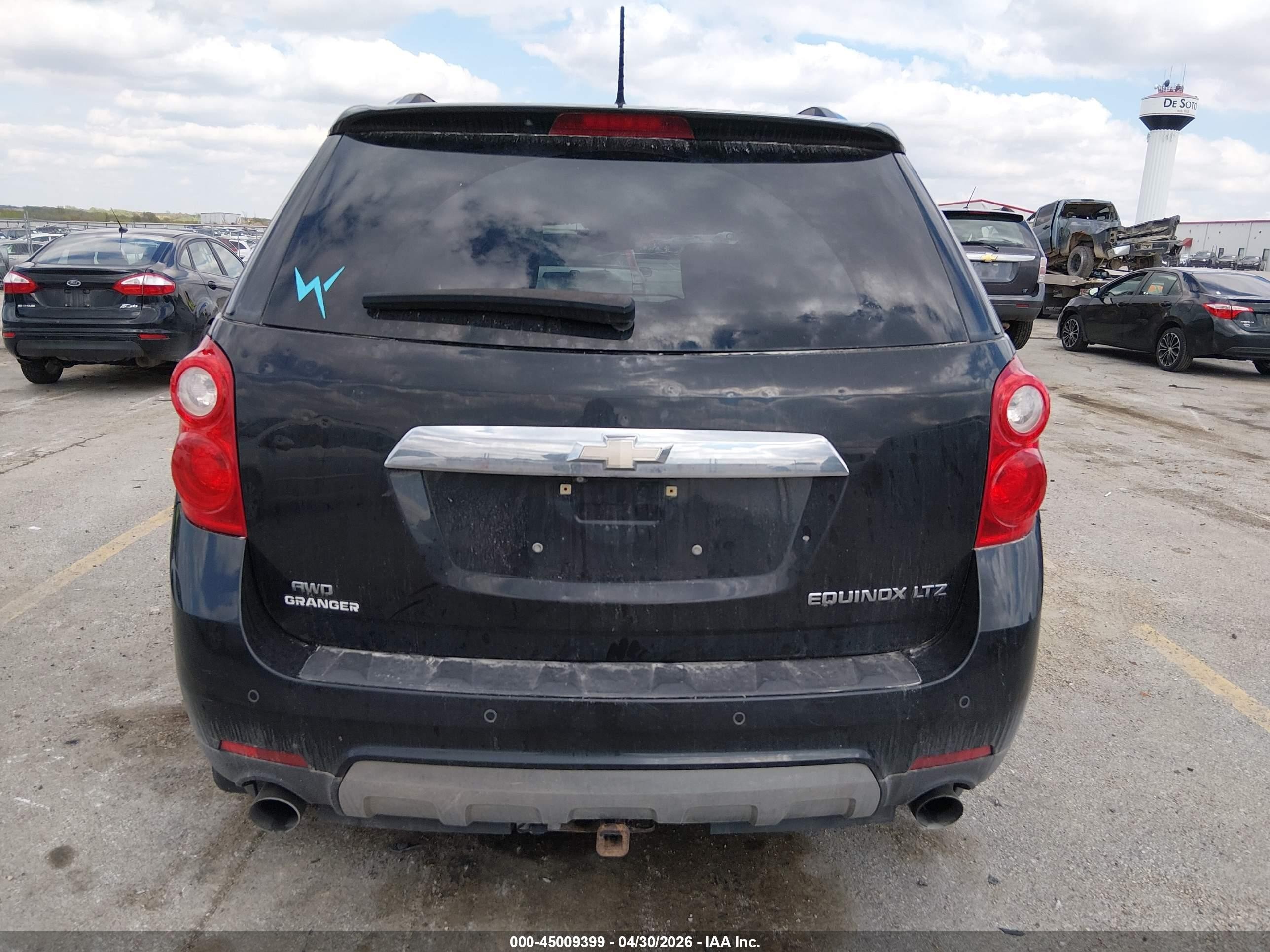 2014 Chevrolet Equinox Ltz Black vin: 2GNFLHE31E6159943