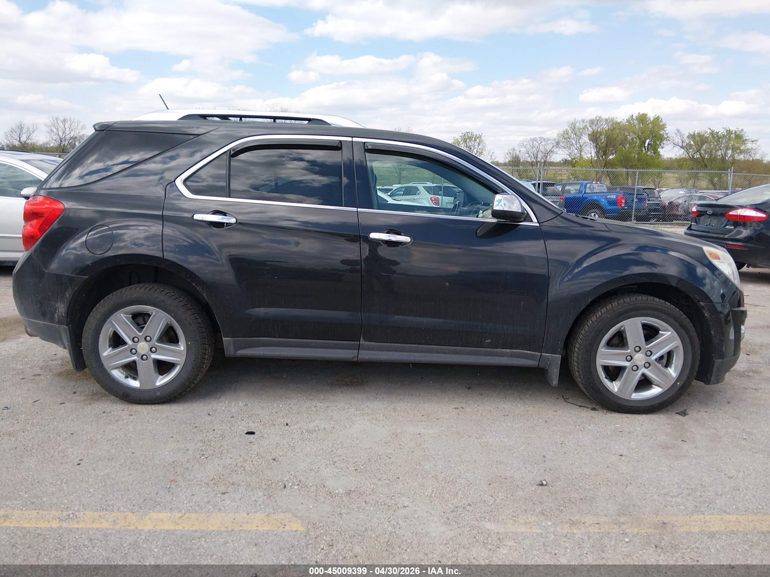 2014 Chevrolet Equinox Ltz Black vin: 2GNFLHE31E6159943