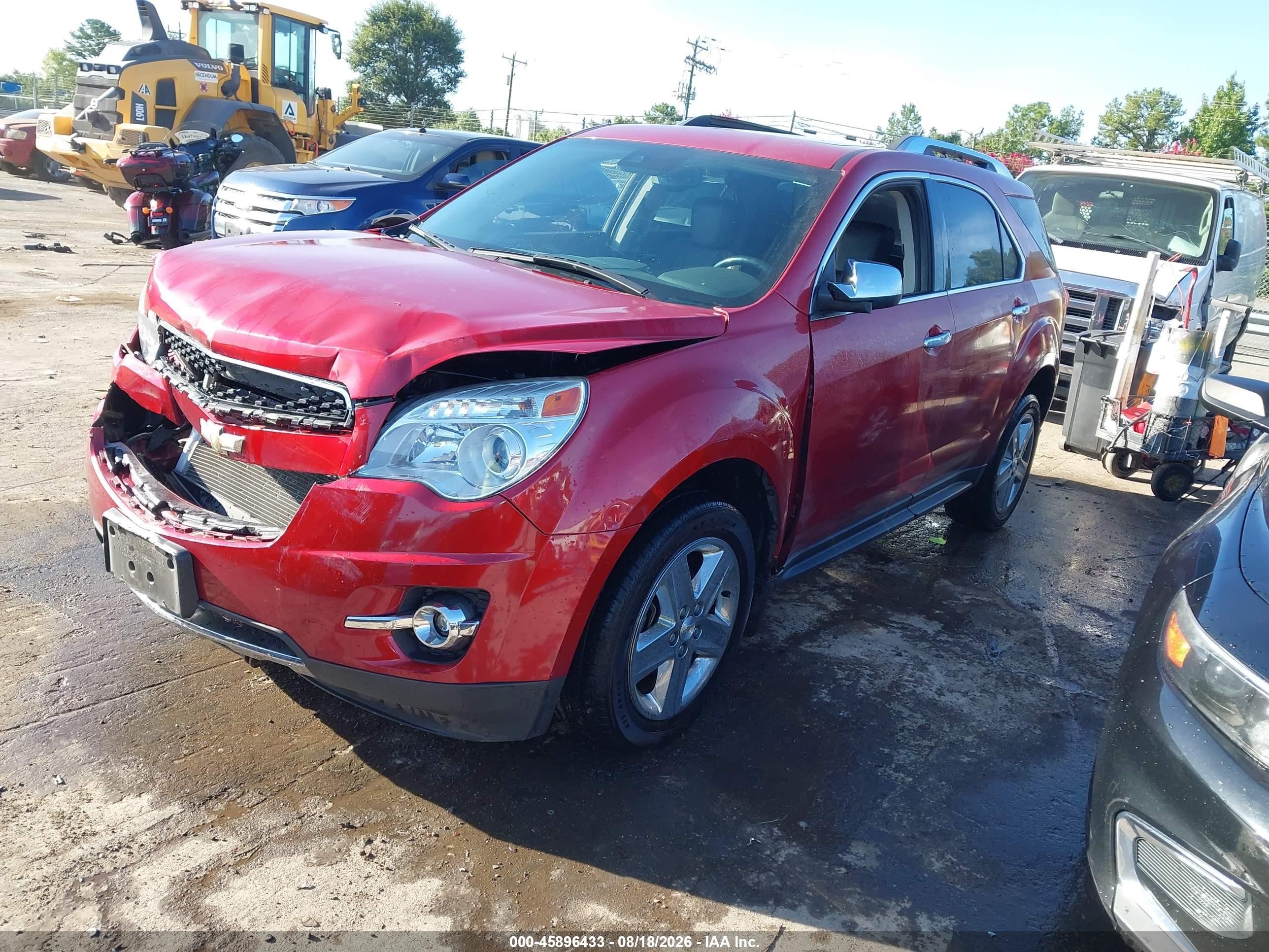 2015 Chevrolet Equinox Ltz Red vin: 2GNFLHE31F6267285