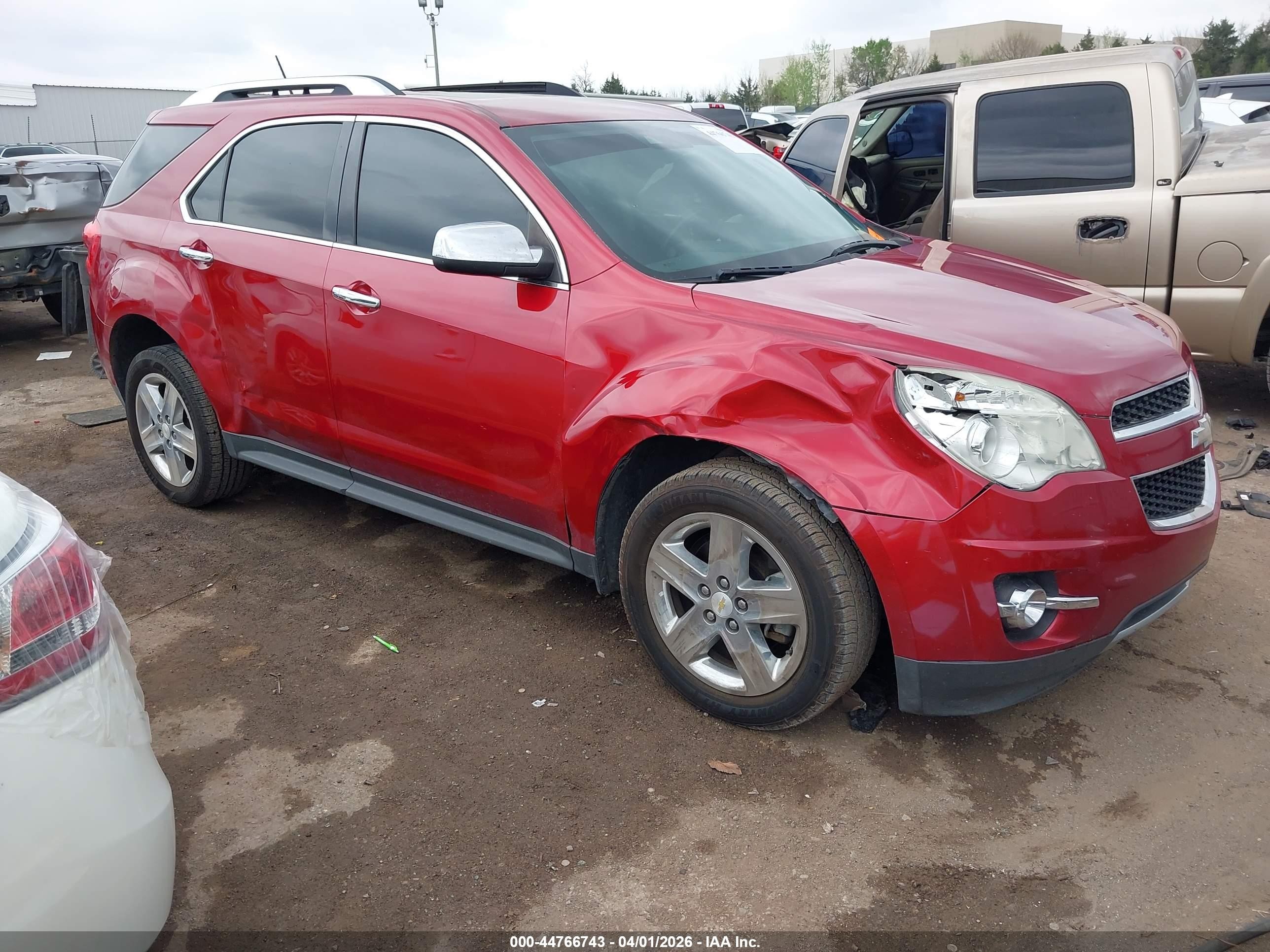 2015 Chevrolet Equinox Ltz Красный vin: 2GNFLHE31F6332748