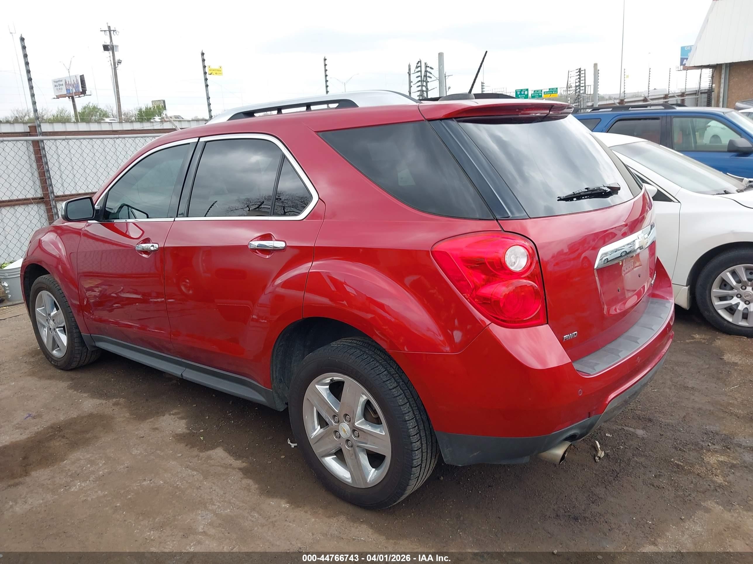 2015 Chevrolet Equinox Ltz Красный vin: 2GNFLHE31F6332748