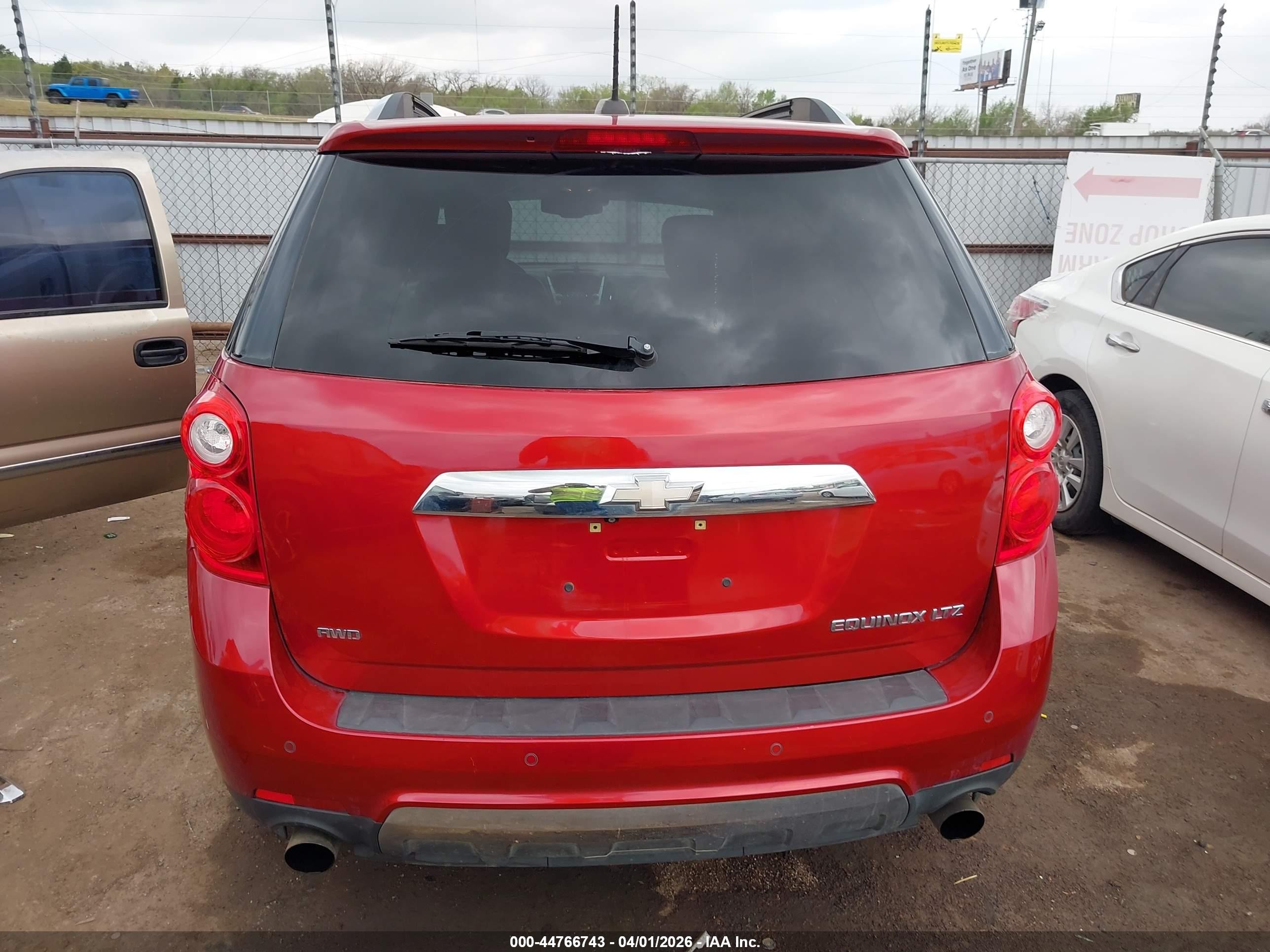 2015 Chevrolet Equinox Ltz Красный vin: 2GNFLHE31F6332748