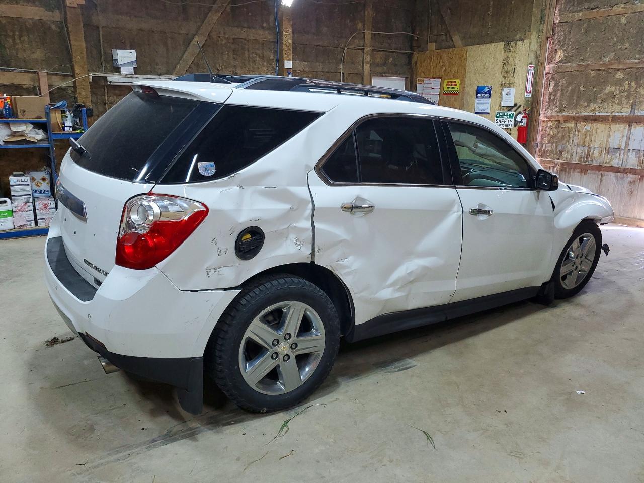 2014 Chevrolet Equinox Ltz White vin: 2GNFLHE32E6157828