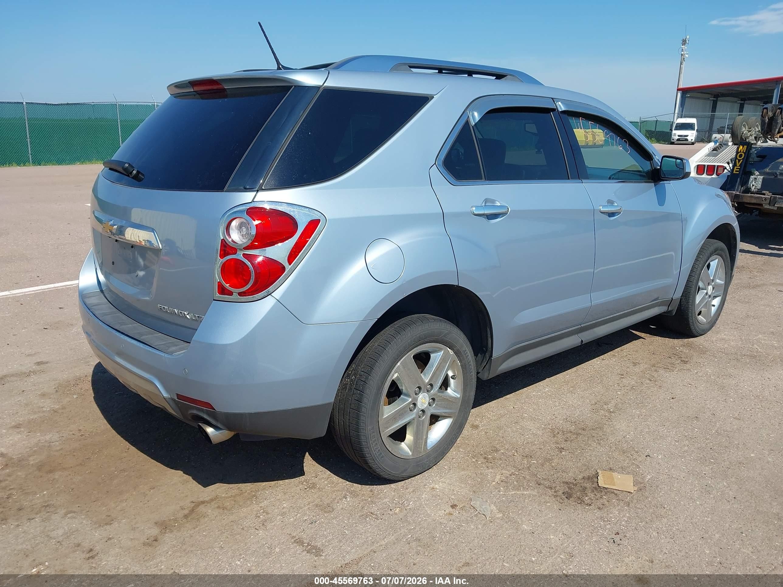 2014 Chevrolet Equinox Ltz Light Blue vin: 2GNFLHE32E6296986