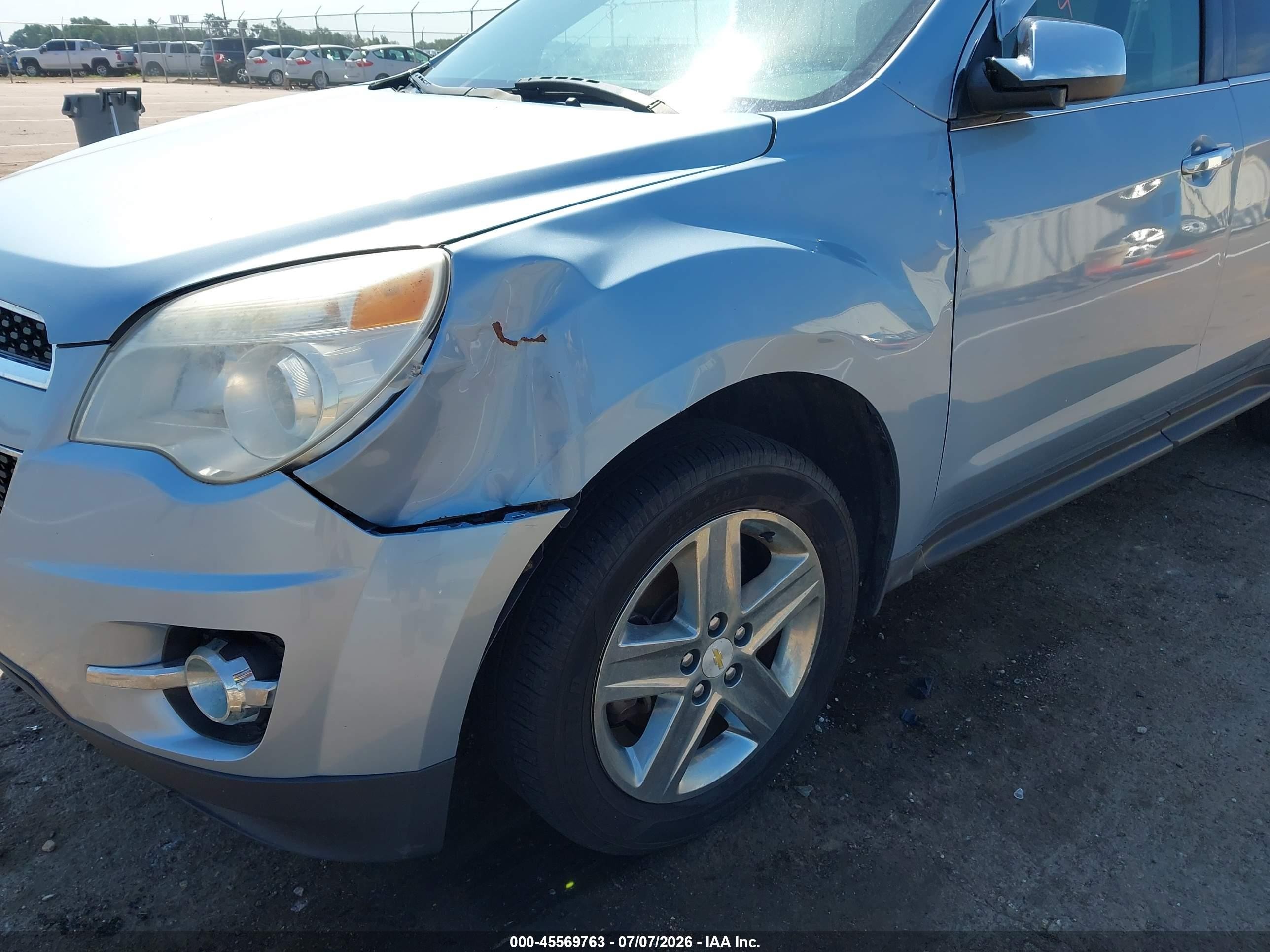 2014 Chevrolet Equinox Ltz Light Blue vin: 2GNFLHE32E6296986