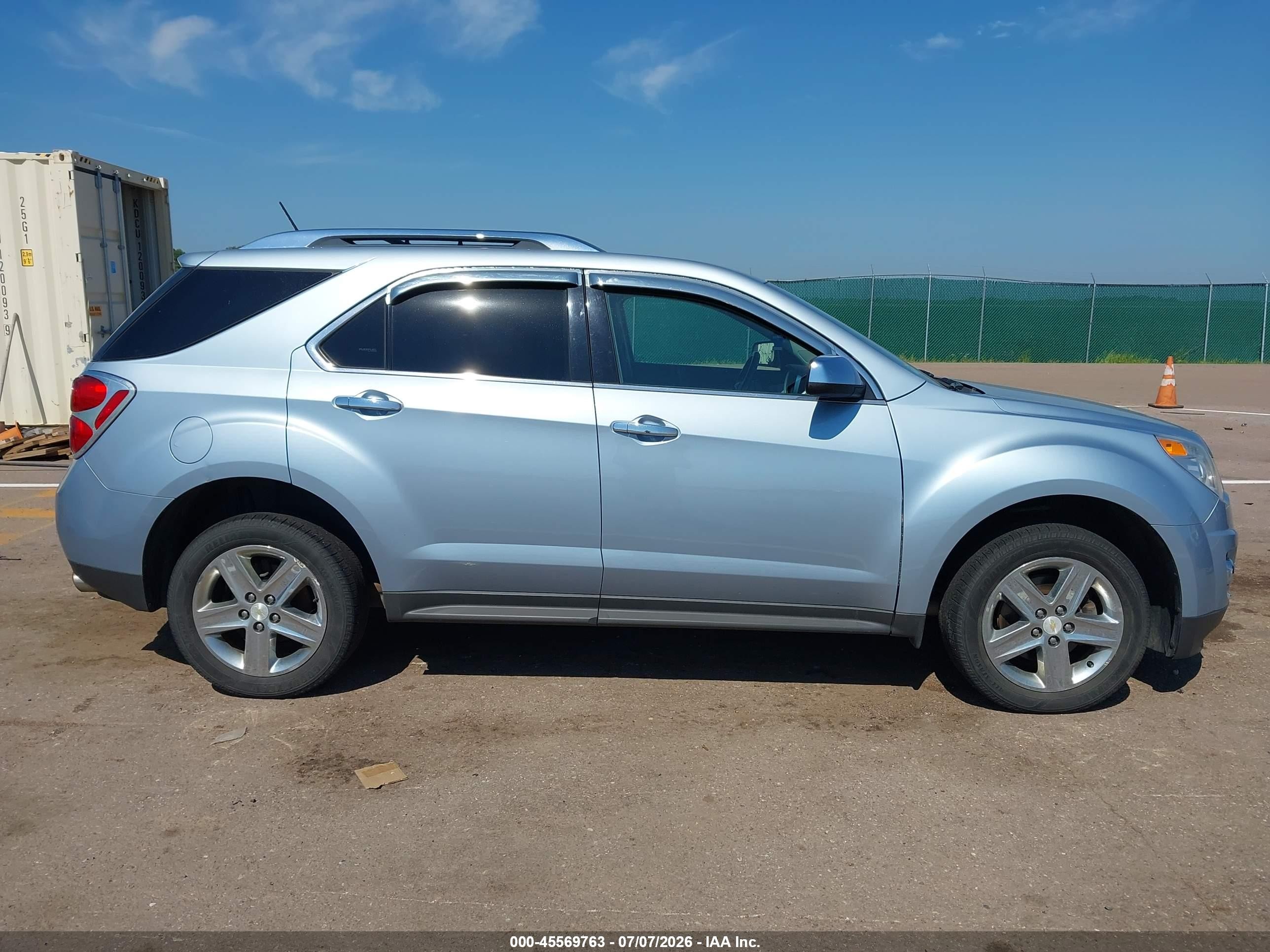 2014 Chevrolet Equinox Ltz Light Blue vin: 2GNFLHE32E6296986