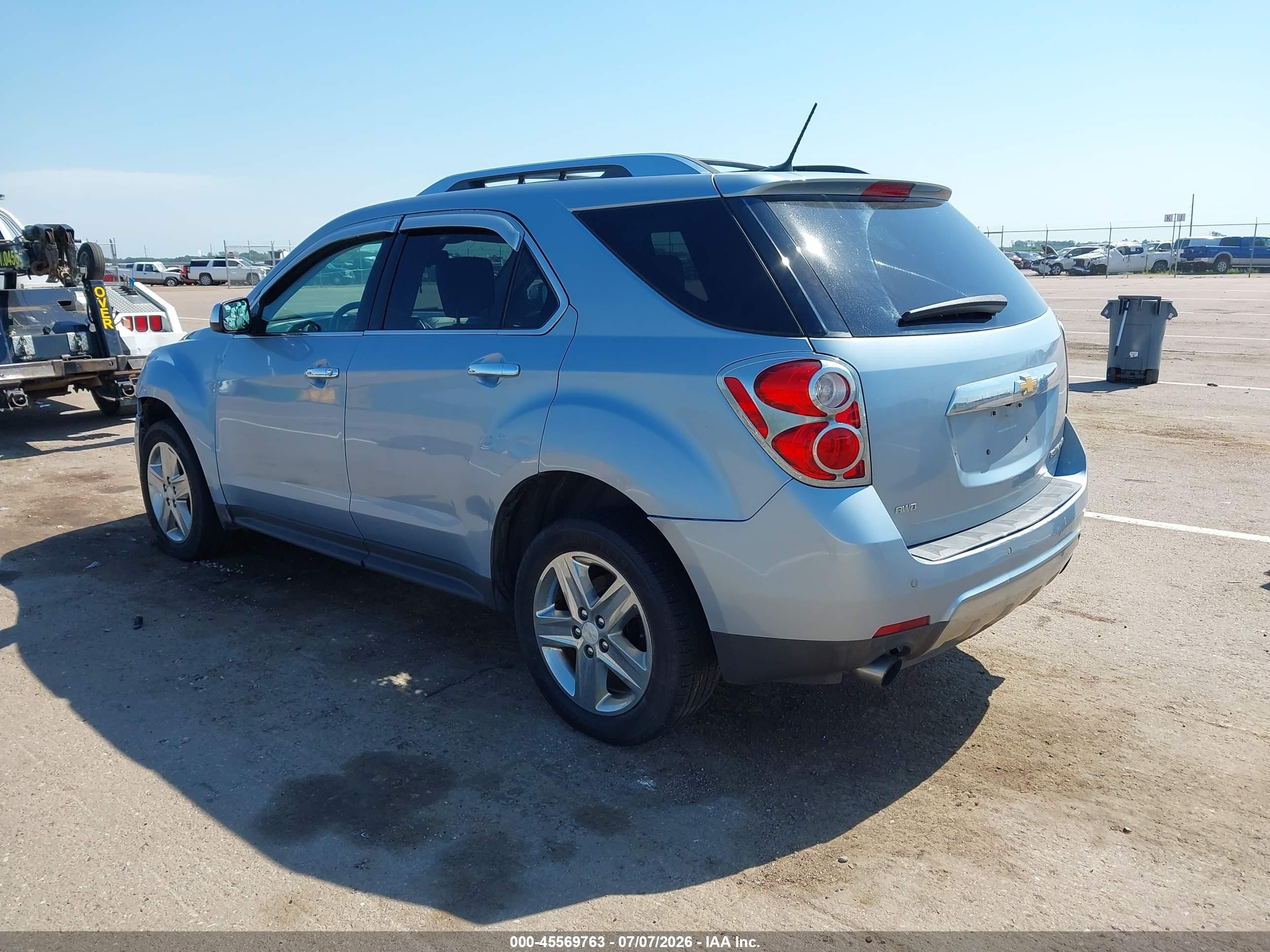 2014 Chevrolet Equinox Ltz Light Blue vin: 2GNFLHE32E6296986