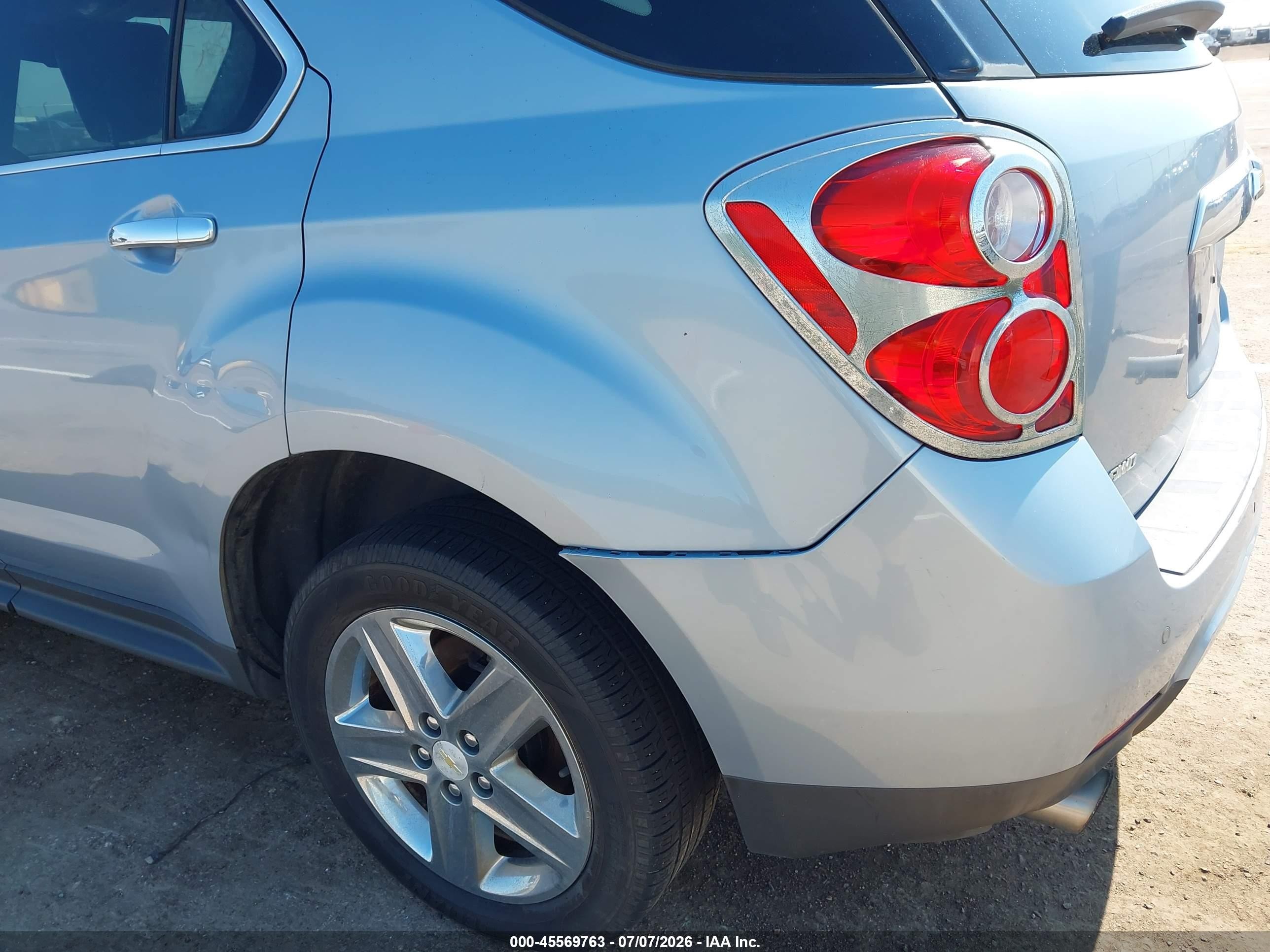 2014 Chevrolet Equinox Ltz Light Blue vin: 2GNFLHE32E6296986