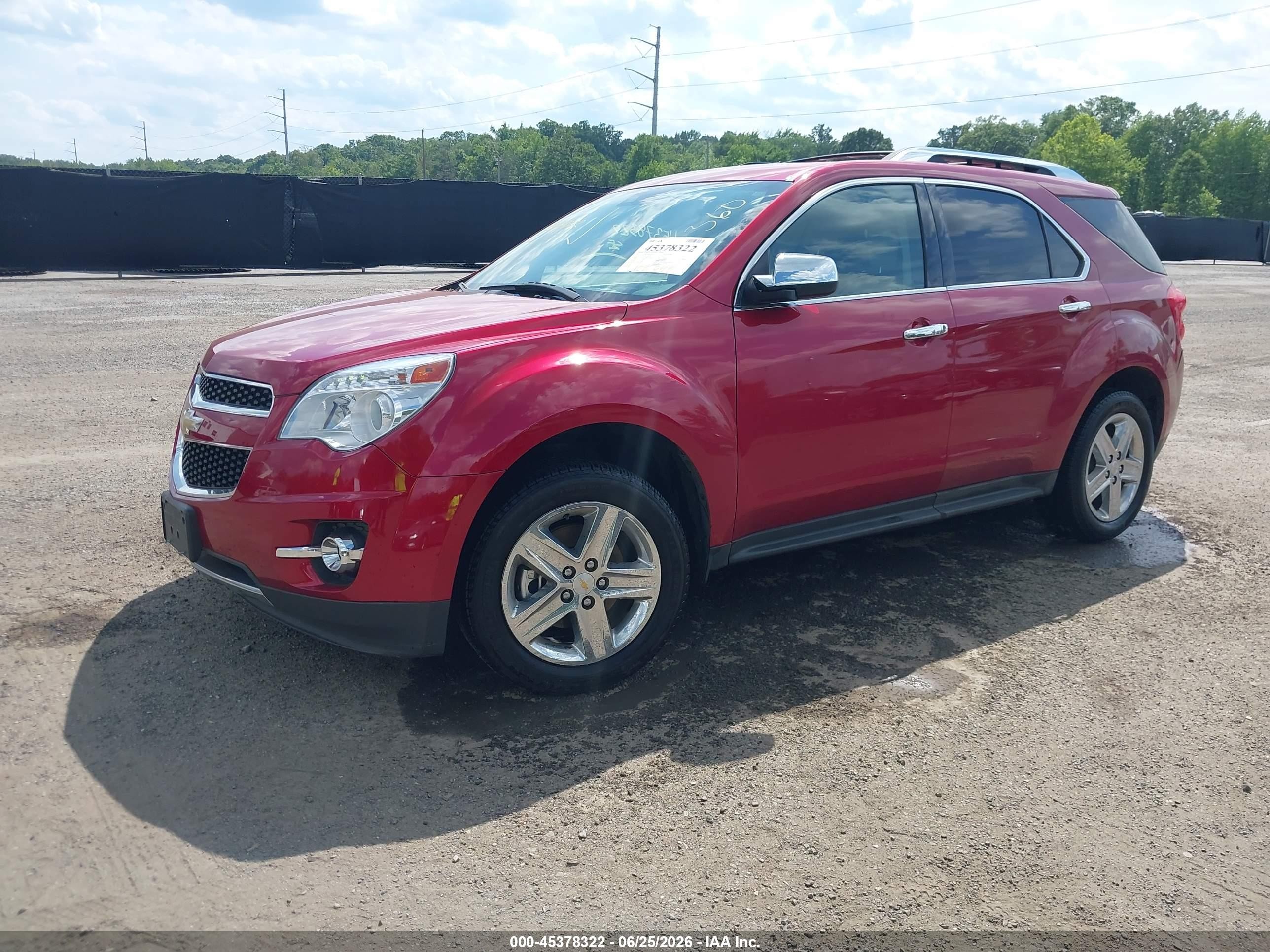 2014 Chevrolet Equinox Ltz Red vin: 2GNFLHE32E6350786
