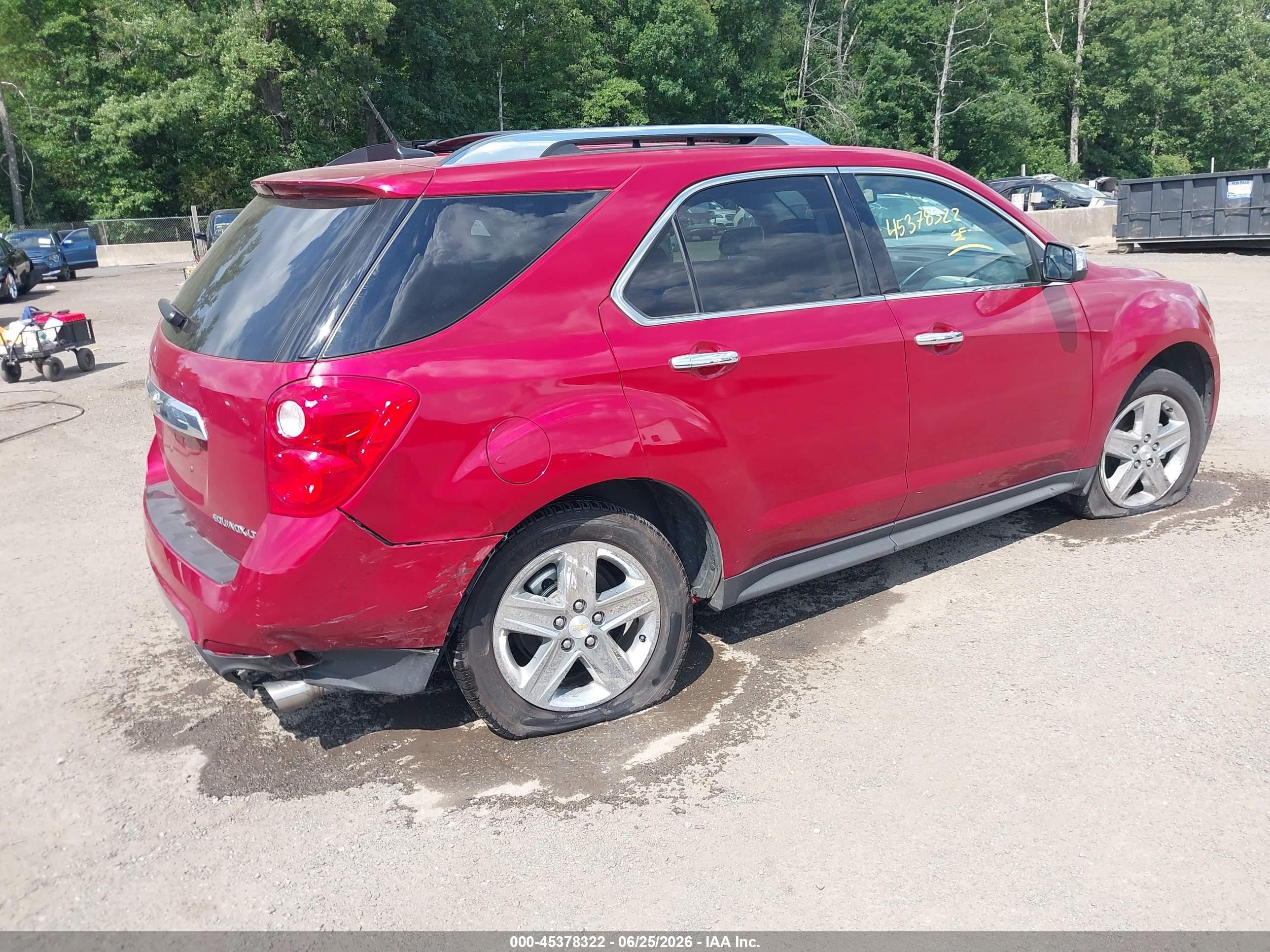 2014 Chevrolet Equinox Ltz Red vin: 2GNFLHE32E6350786
