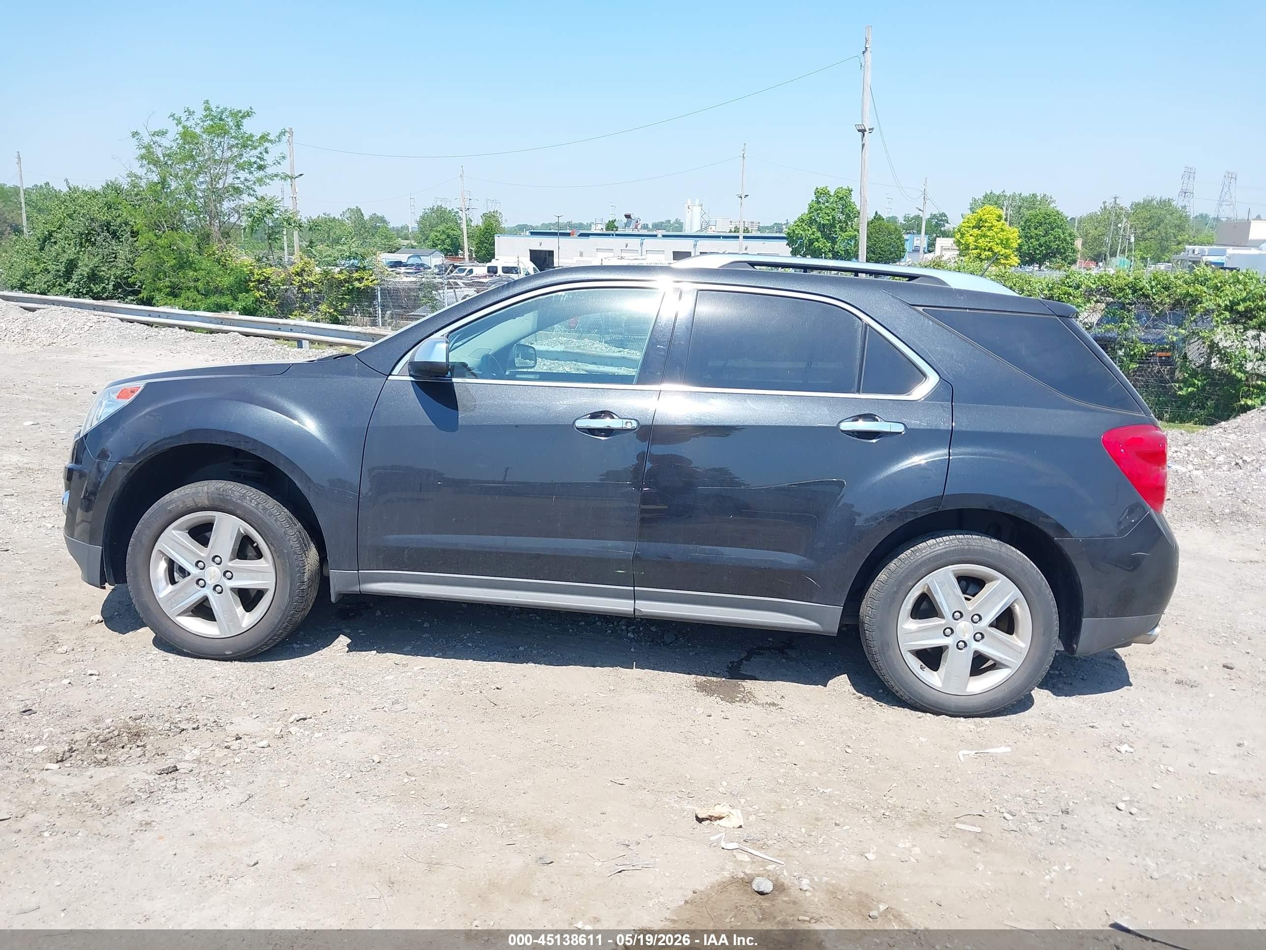 2015 Chevrolet Equinox Ltz Black vin: 2GNFLHE32F6159340