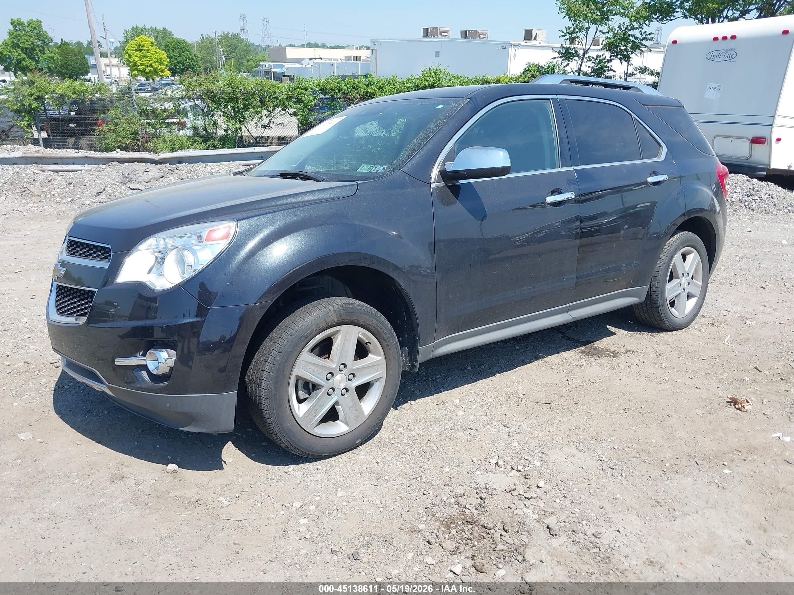 2015 Chevrolet Equinox Ltz Black vin: 2GNFLHE32F6159340