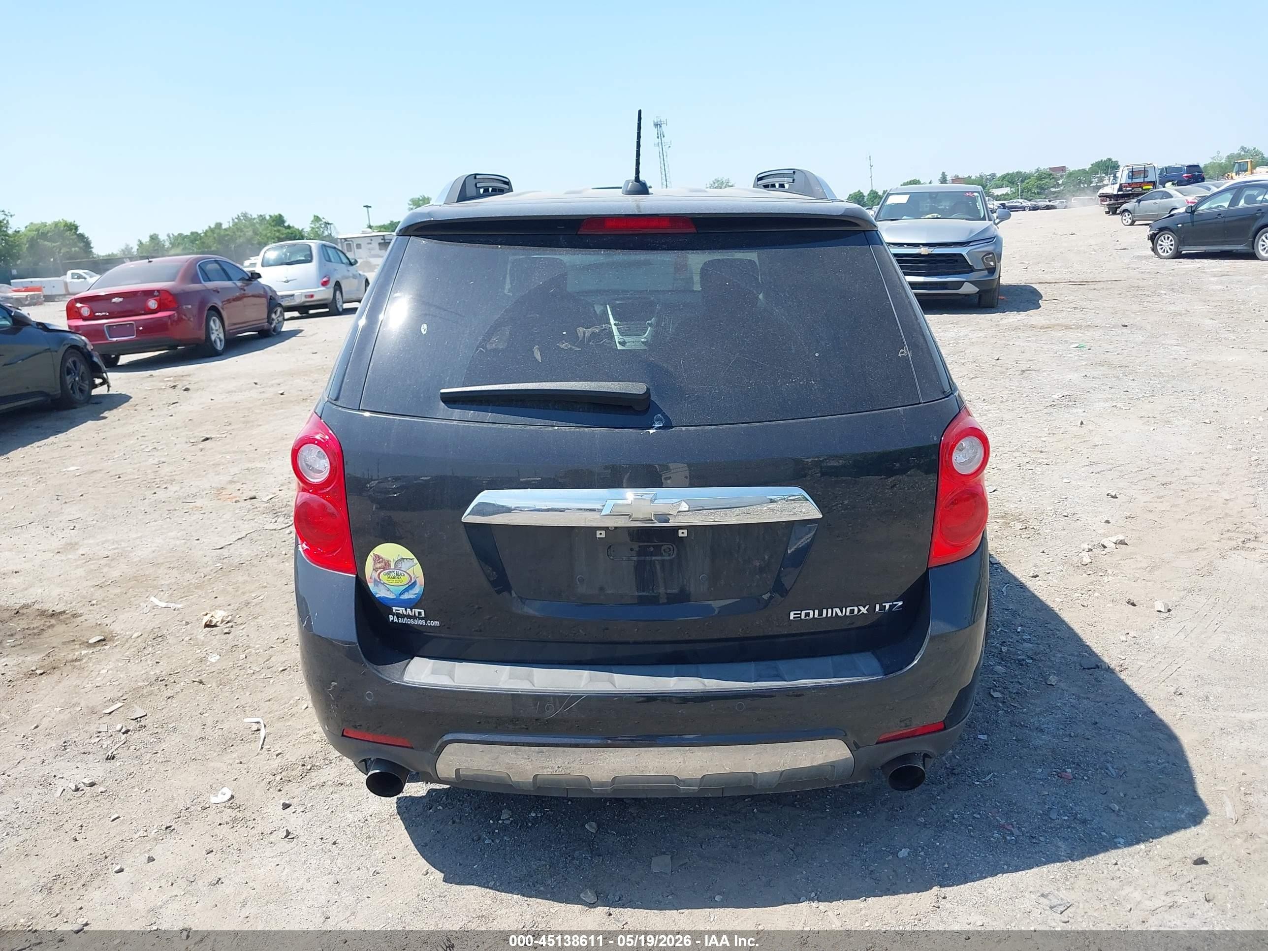 2015 Chevrolet Equinox Ltz Black vin: 2GNFLHE32F6159340