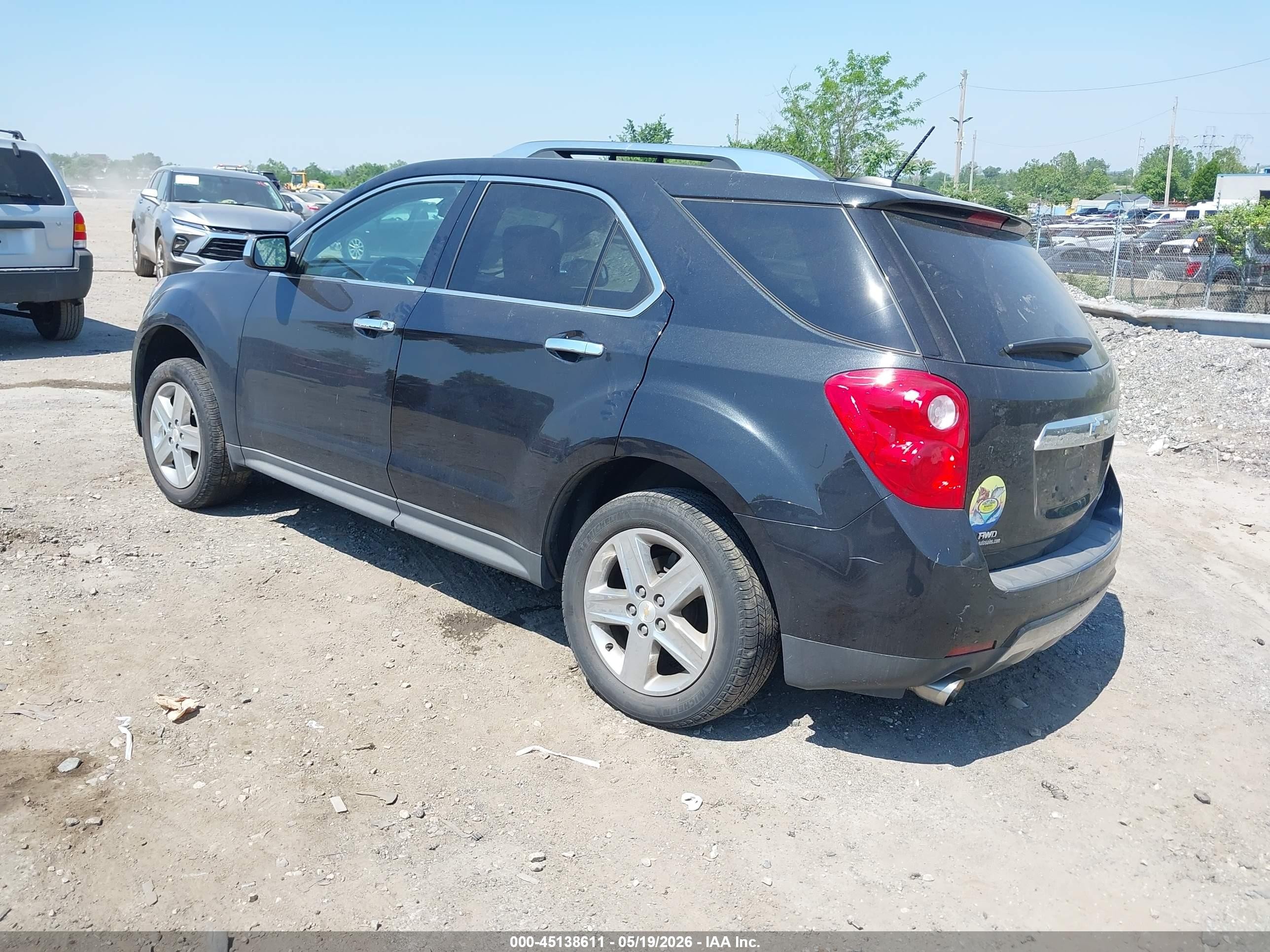 2015 Chevrolet Equinox Ltz Black vin: 2GNFLHE32F6159340