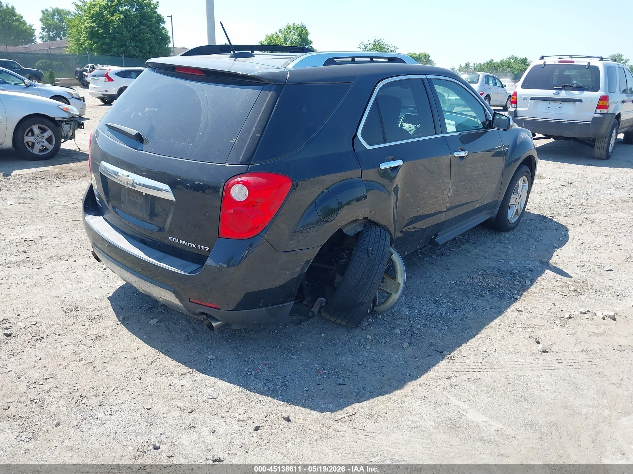 2015 Chevrolet Equinox Ltz Black vin: 2GNFLHE32F6159340