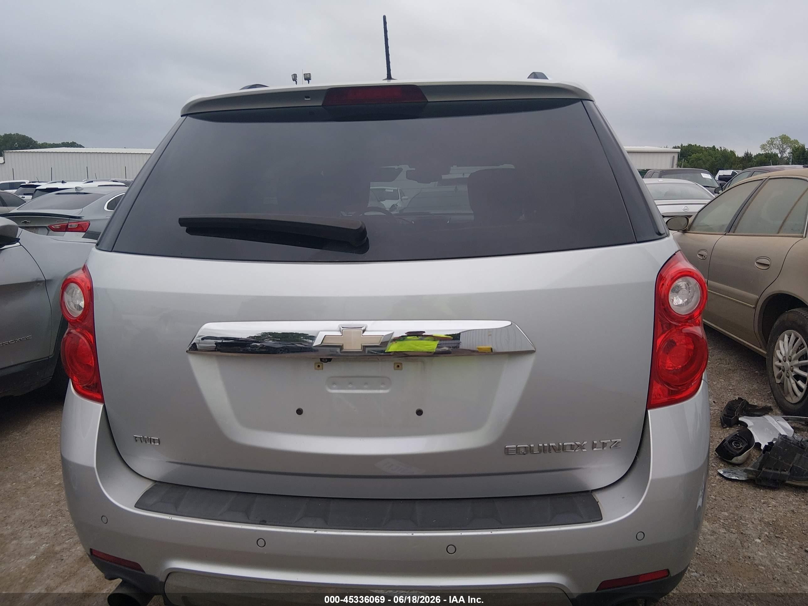 2015 Chevrolet Equinox Ltz Silver vin: 2GNFLHE33F6287277