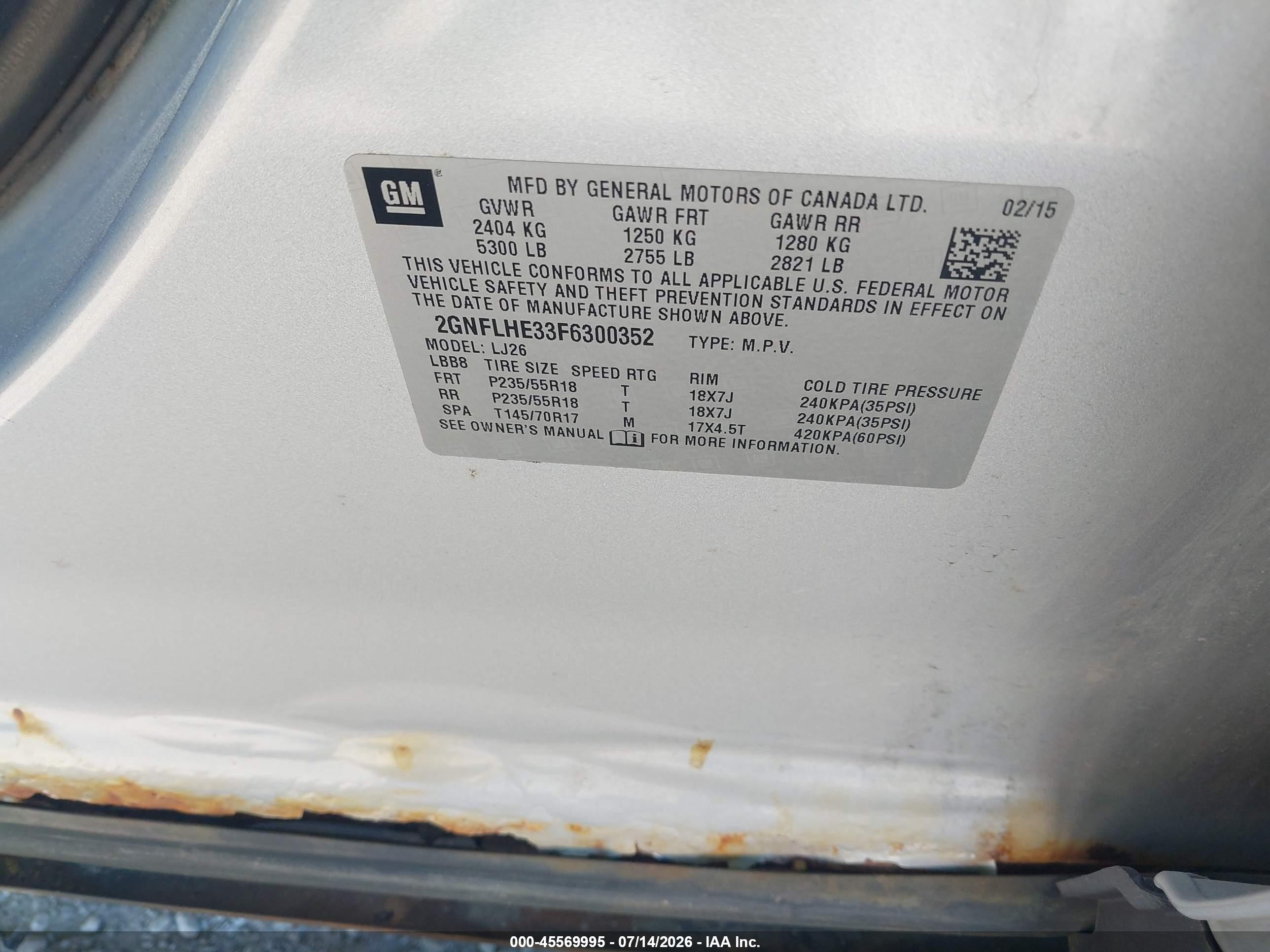 2015 Chevrolet Equinox Ltz Silver vin: 2GNFLHE33F6300352