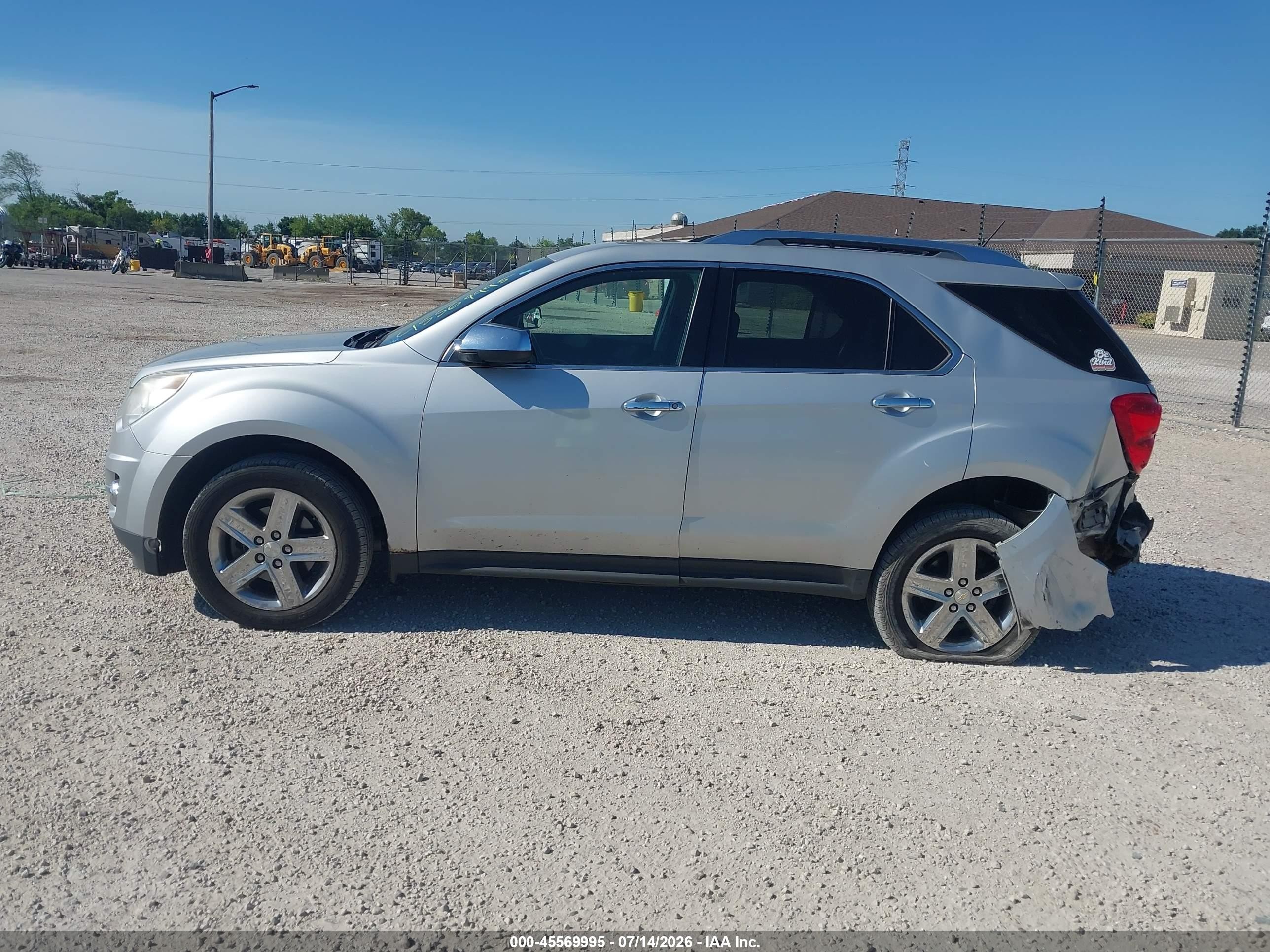 2015 Chevrolet Equinox Ltz Silver vin: 2GNFLHE33F6300352